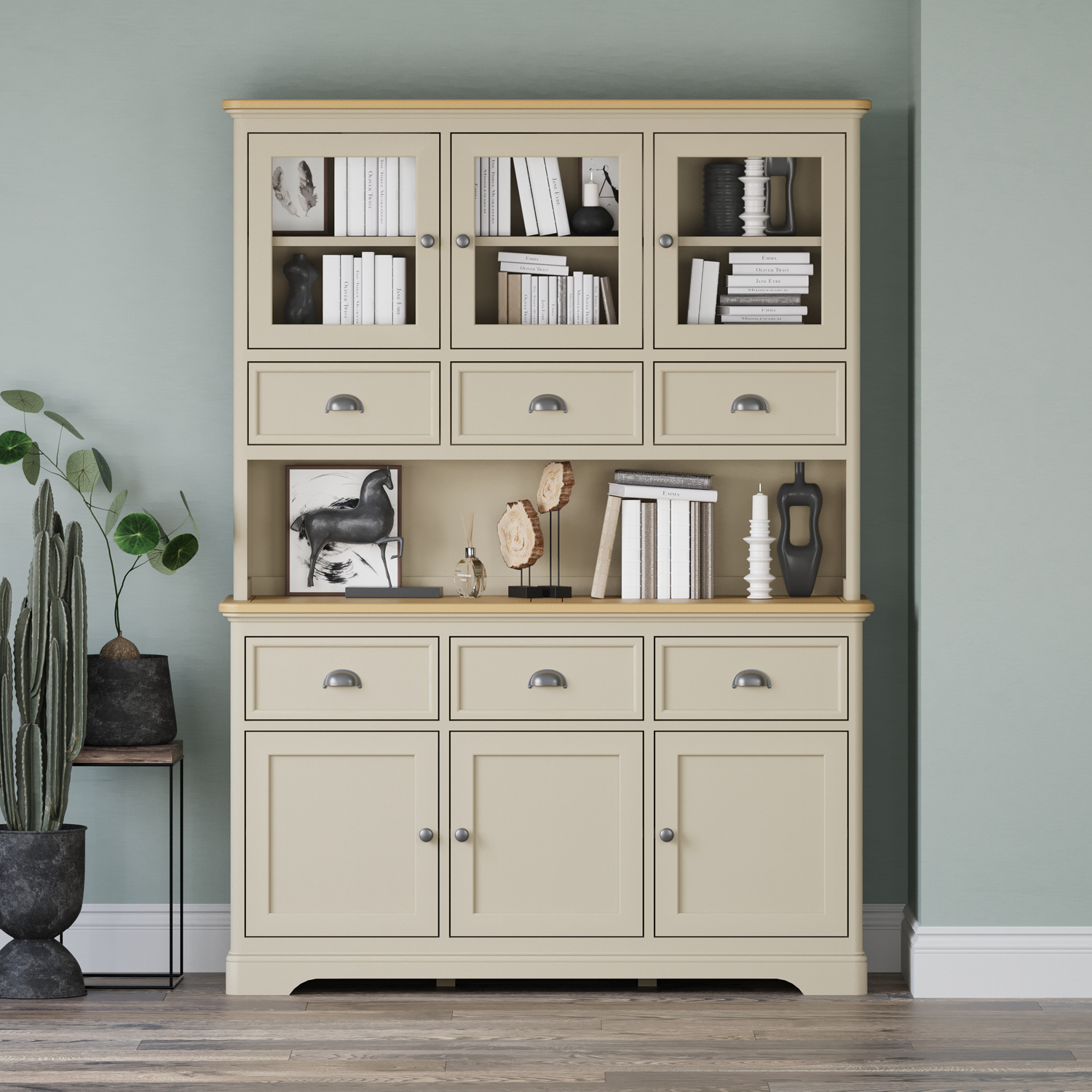 Madley Oak And Cream Painted Large Dresser