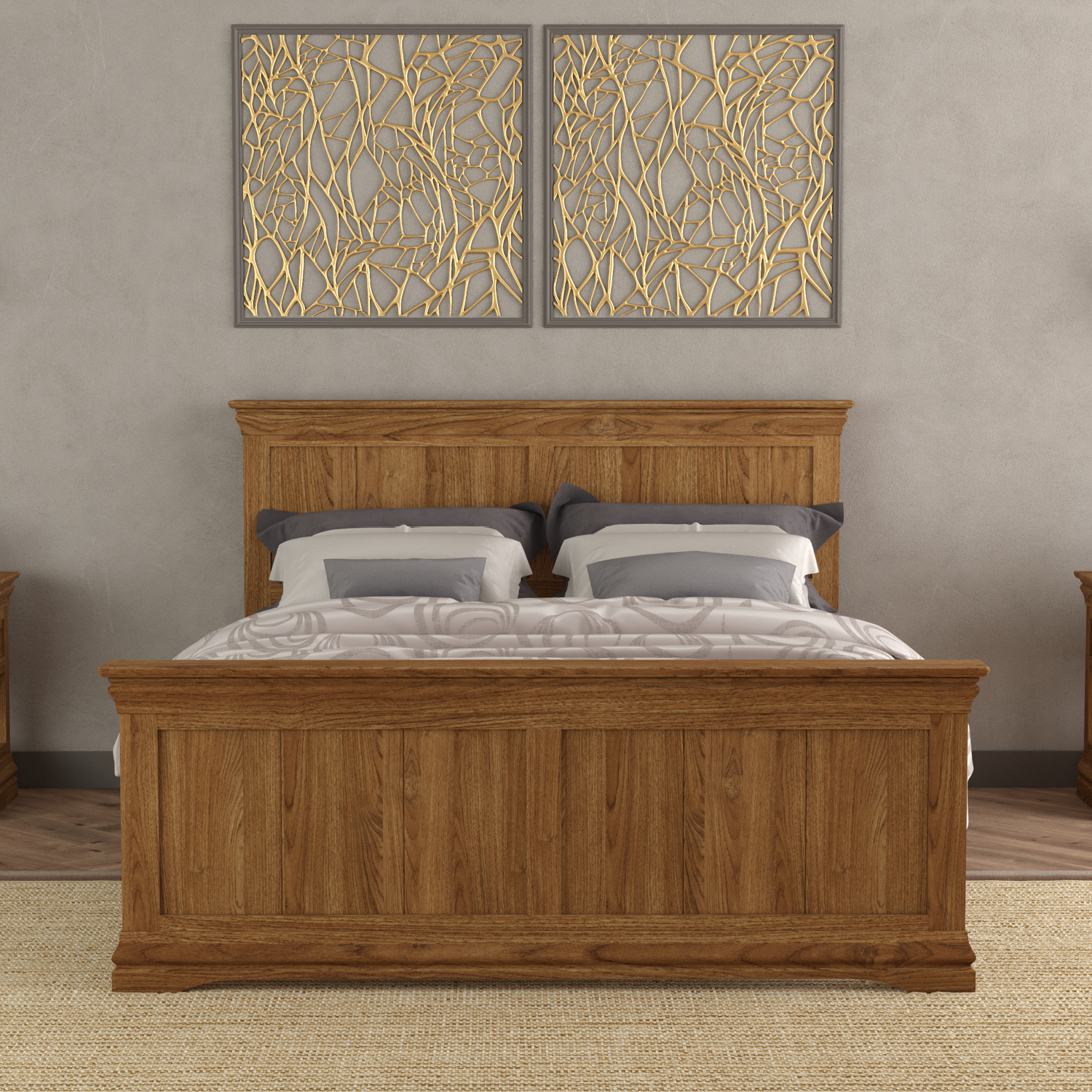 Click to view product details and reviews for Burford Rustic Solid Oak King Size Bed. Click to view product details and reviews for Burford Rustic Solid Oak King Size Bed.