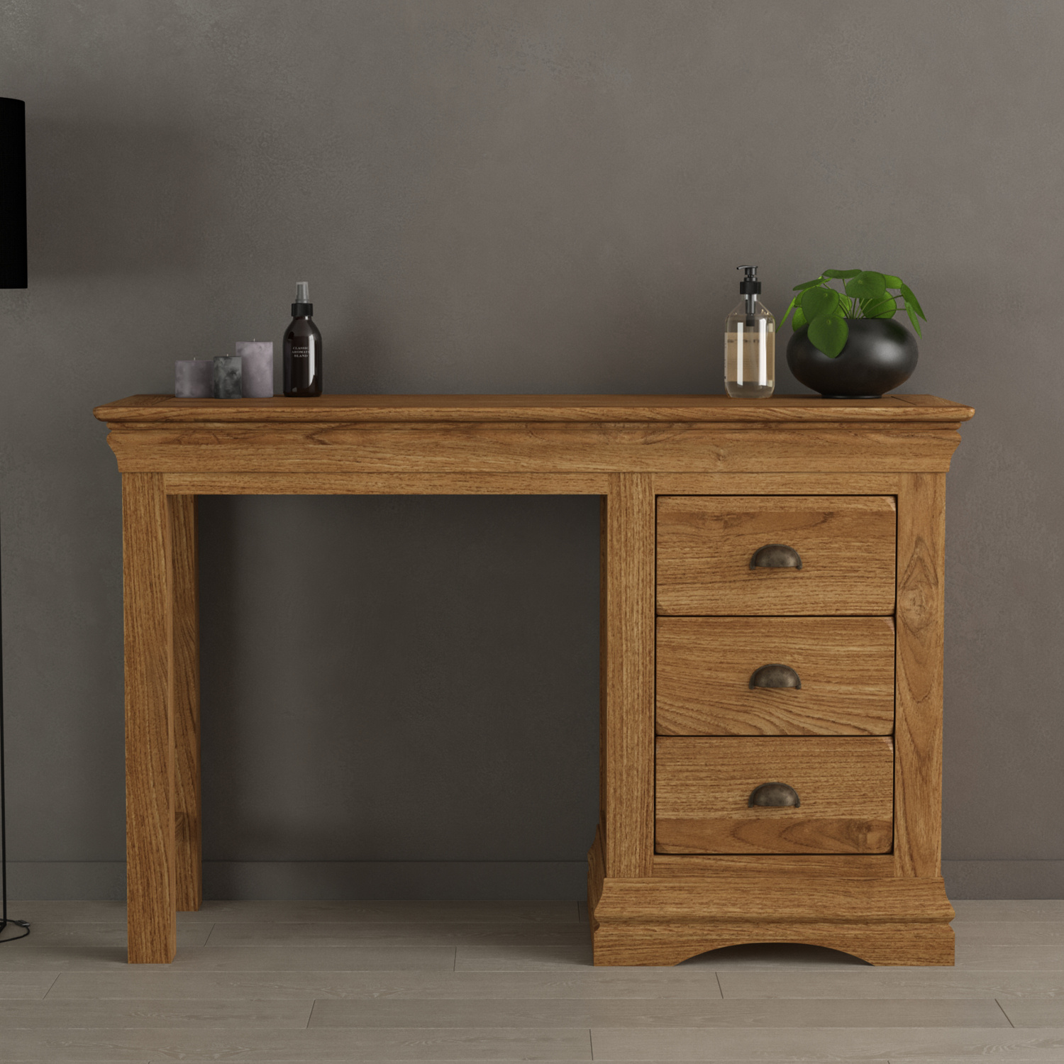Burford Rustic Solid Oak Dressing Table