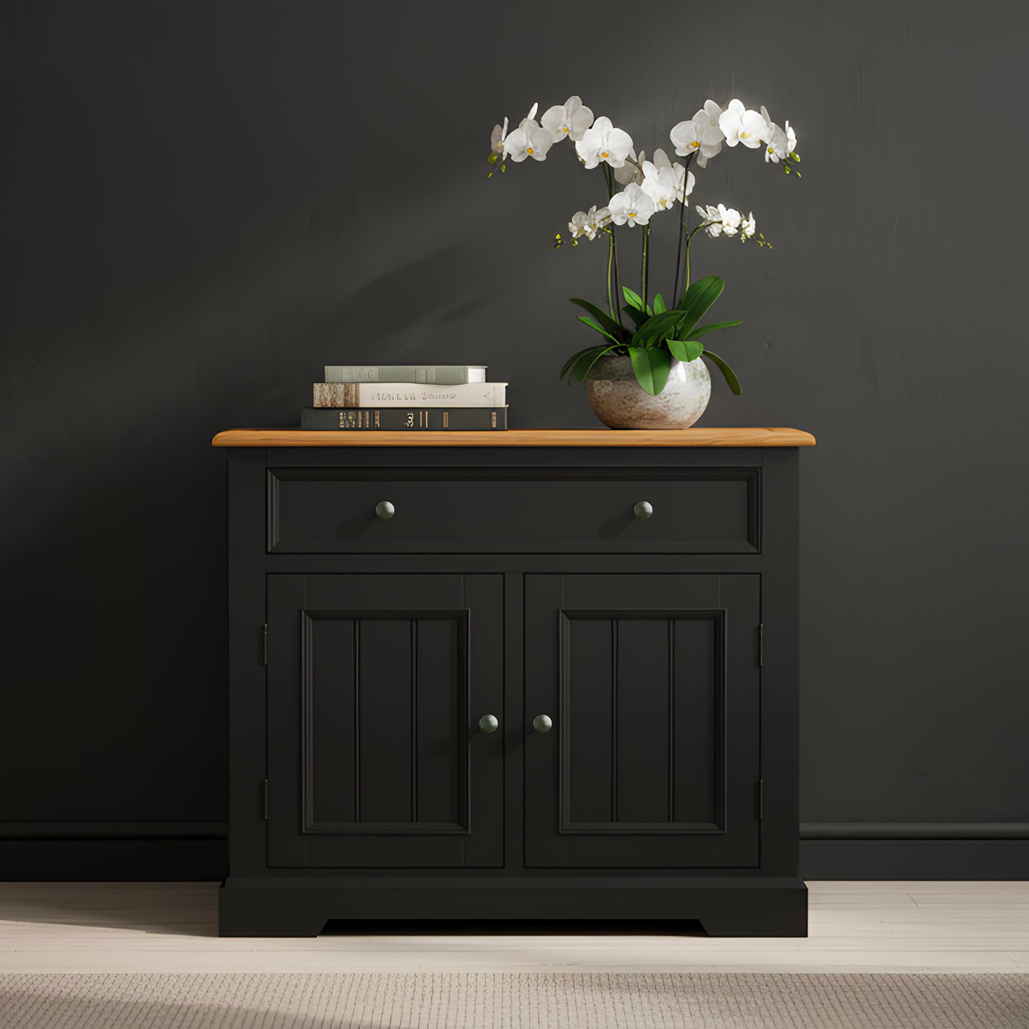 Charlton Oak And Black Painted Small Sideboard
