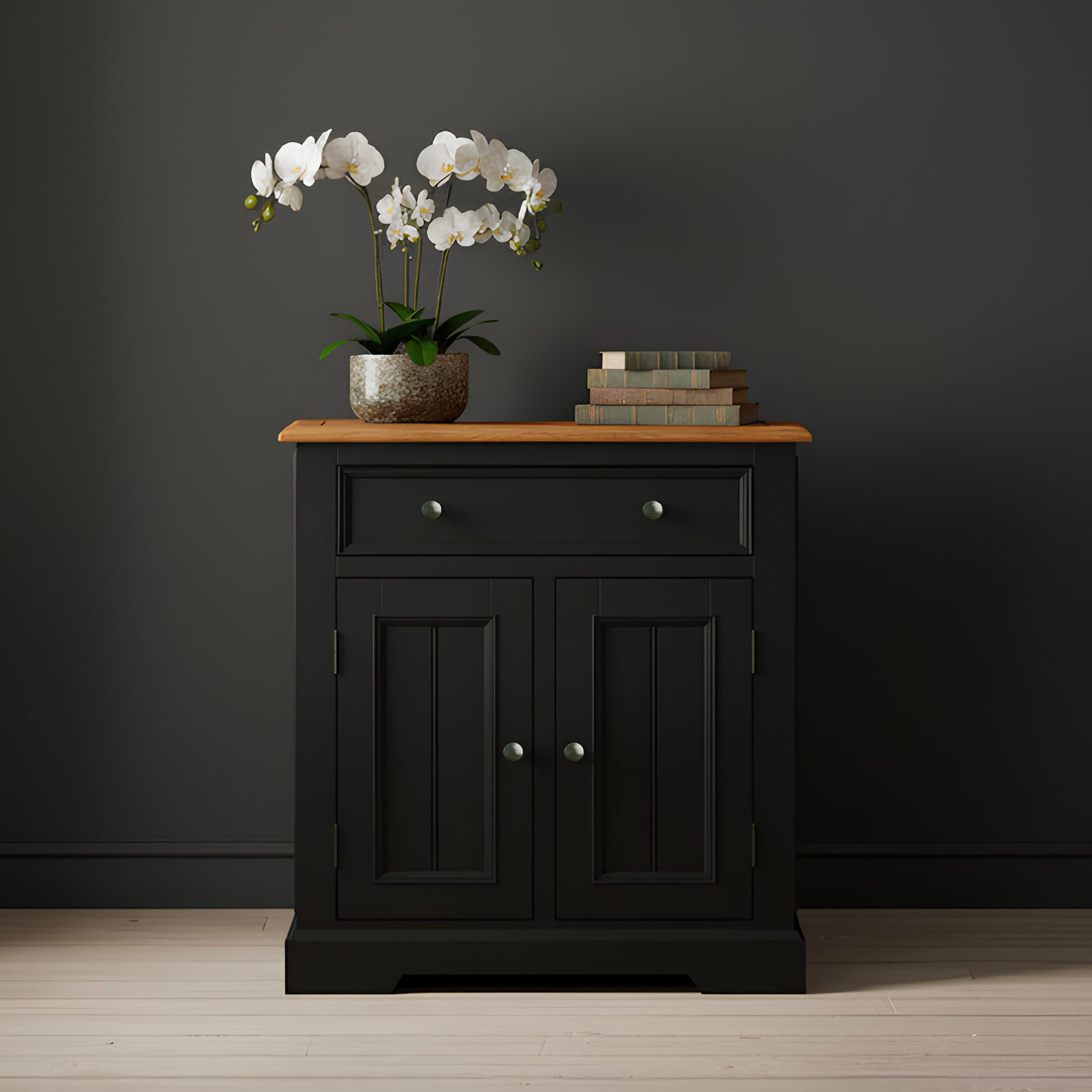 Charlton Oak And Black Painted Hallway Sideboard