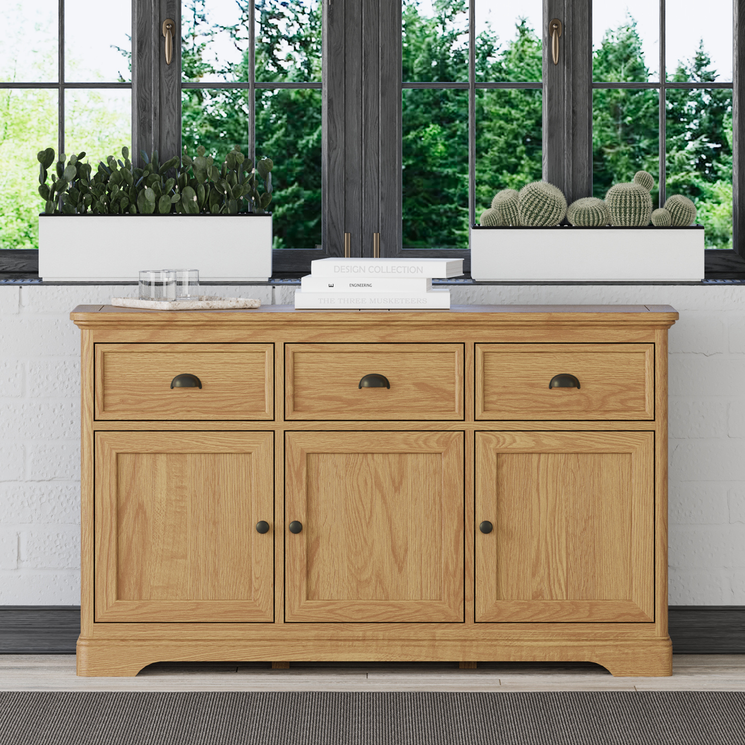 Cambridge Solid Oak Large Sideboard