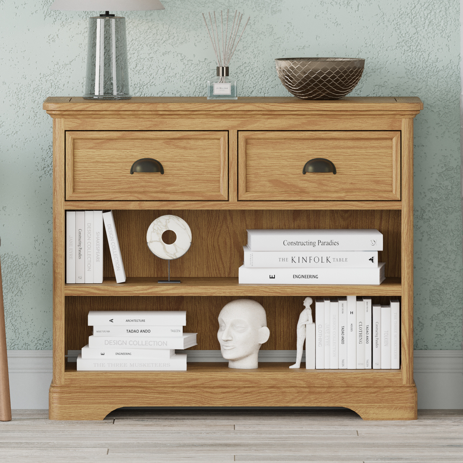 Cambridge Solid Oak Storage Console Table