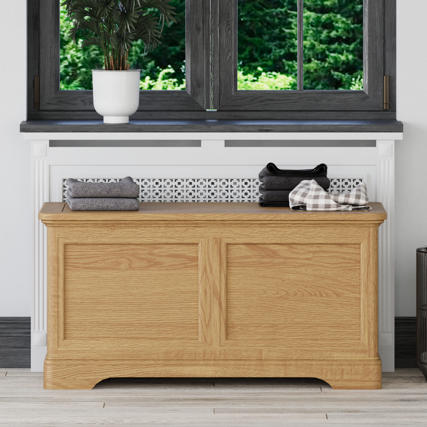 Cambridge Solid Oak Blanket Box