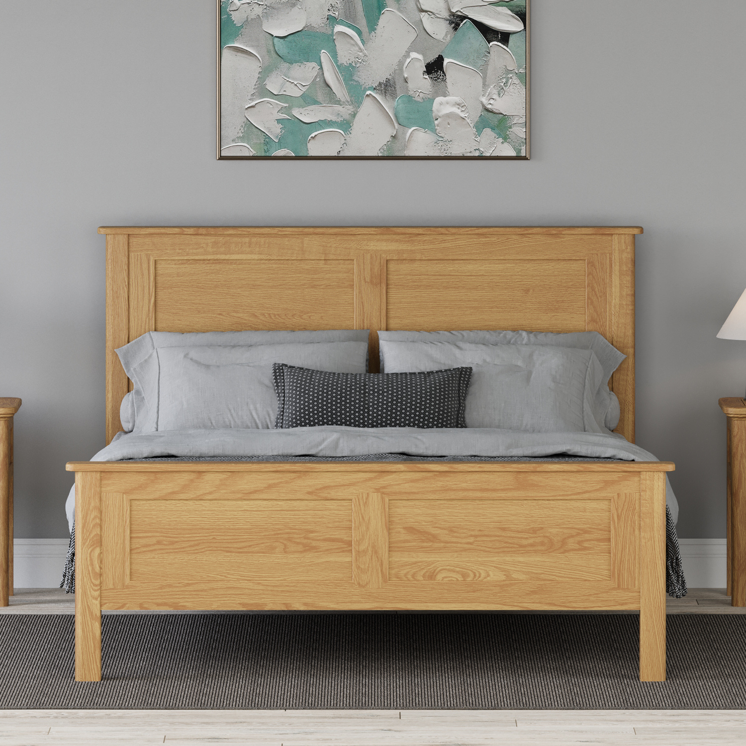 Cambridge Solid Oak Kingsize Bed Cambridge Solid Oak Kingsize Bed