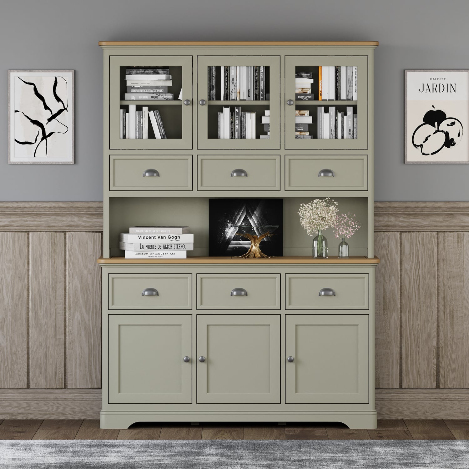 Brampton Soft Green Painted Large Dresser