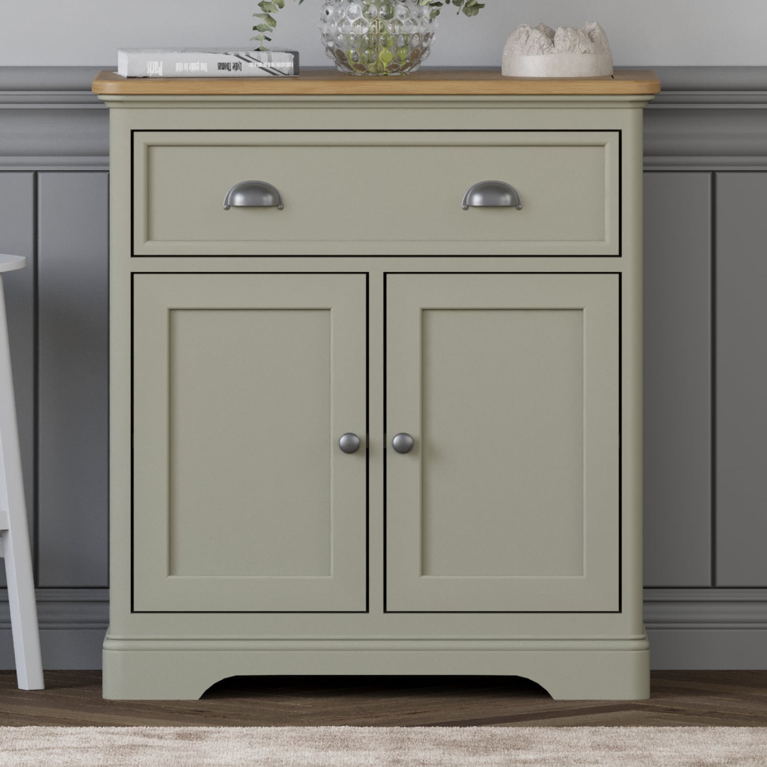 Brampton Soft Green Painted Hallway Sideboard
