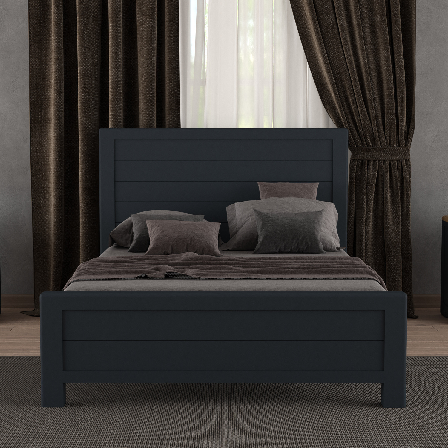 Pembridge Dark Blue Painted Double Bed thumbnail
