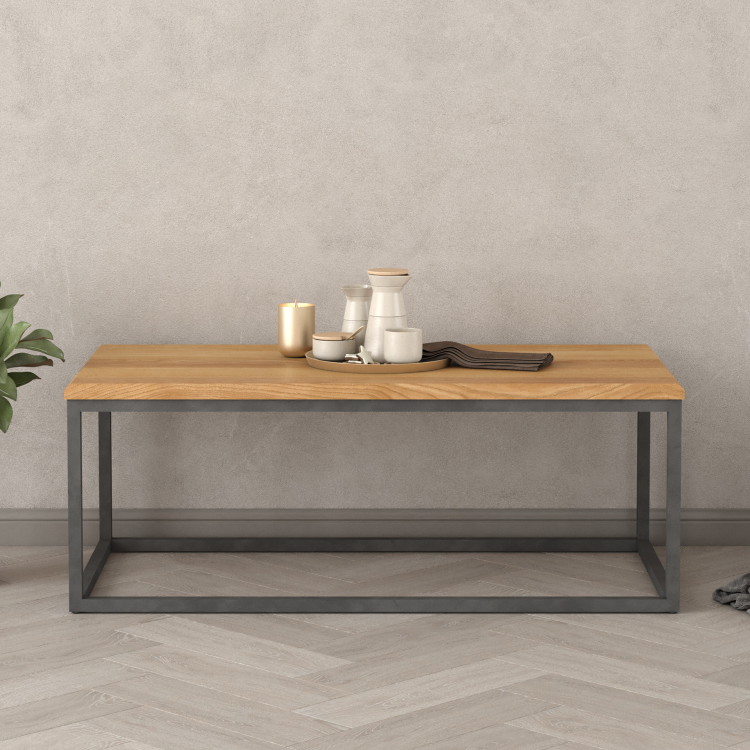 Loft Solid Oak Coffee Table thumbnail