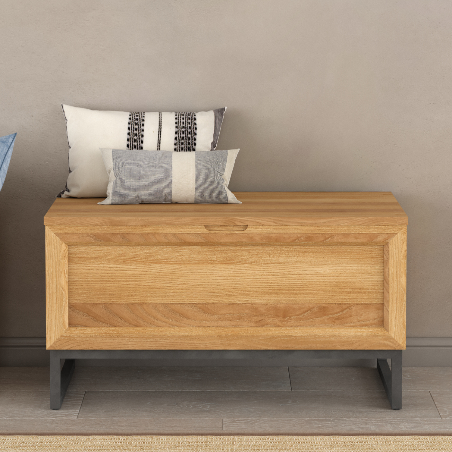 Loft Solid Oak Blanket Box thumbnail