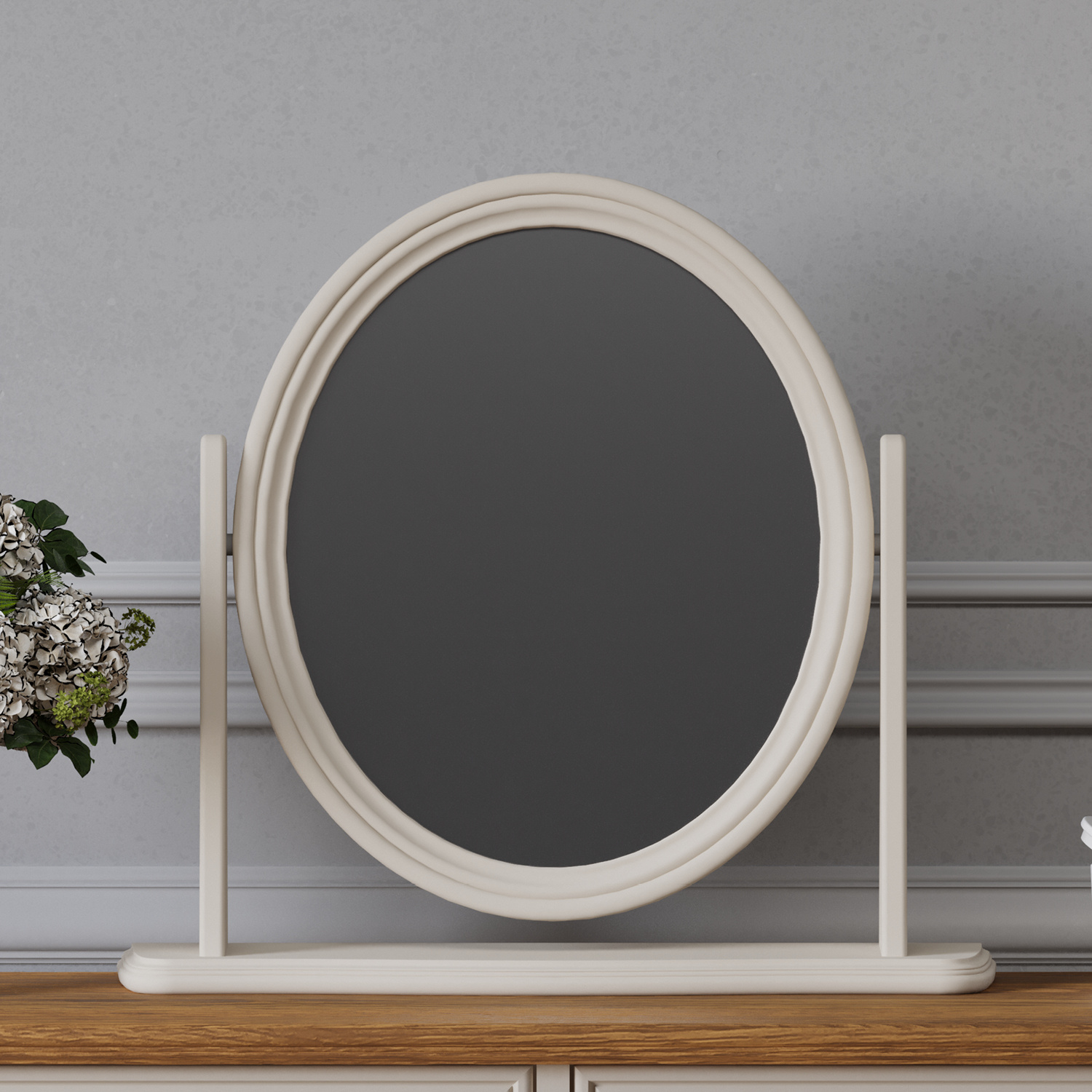 Chateau Soft White Painted Dressing Table Mirror