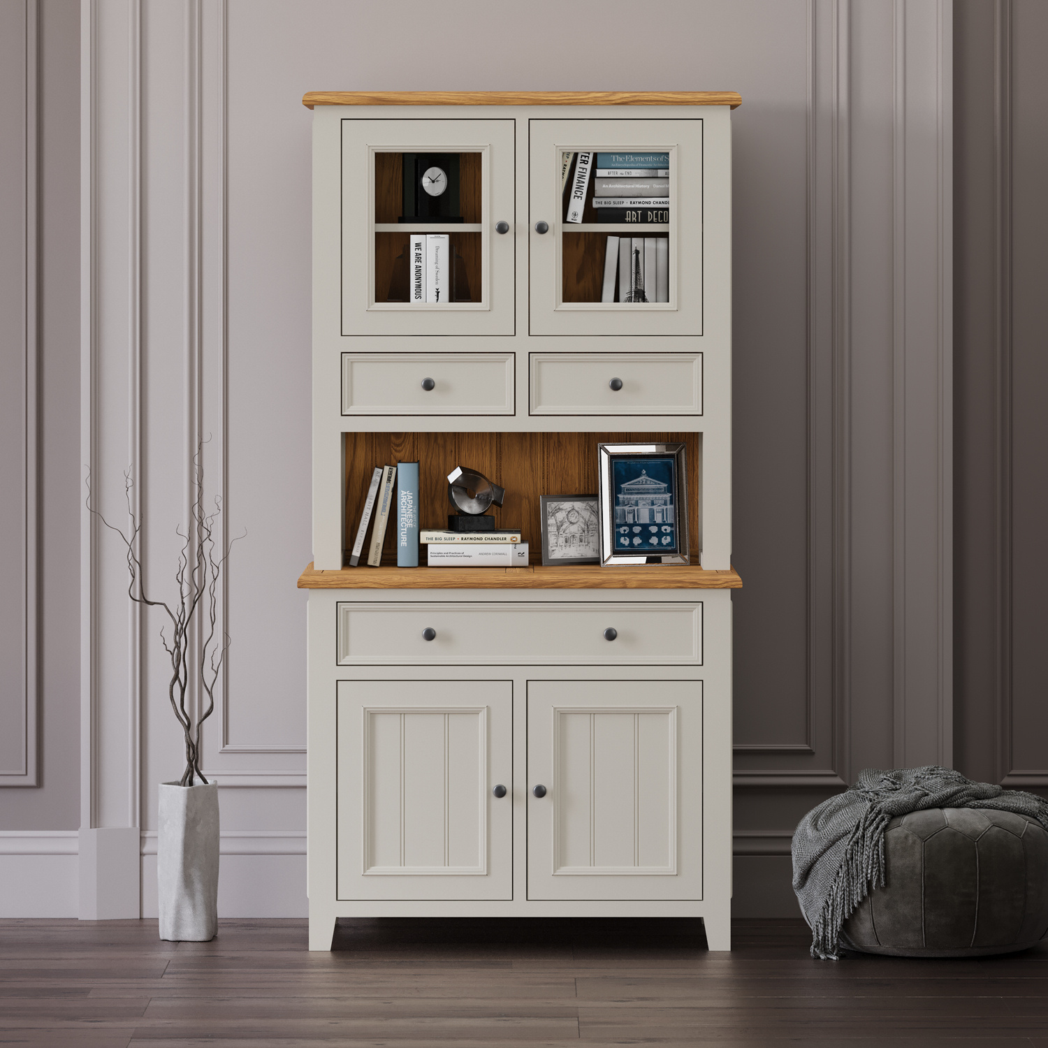 Weymouth Oak And Soft White Painted Small Dresser