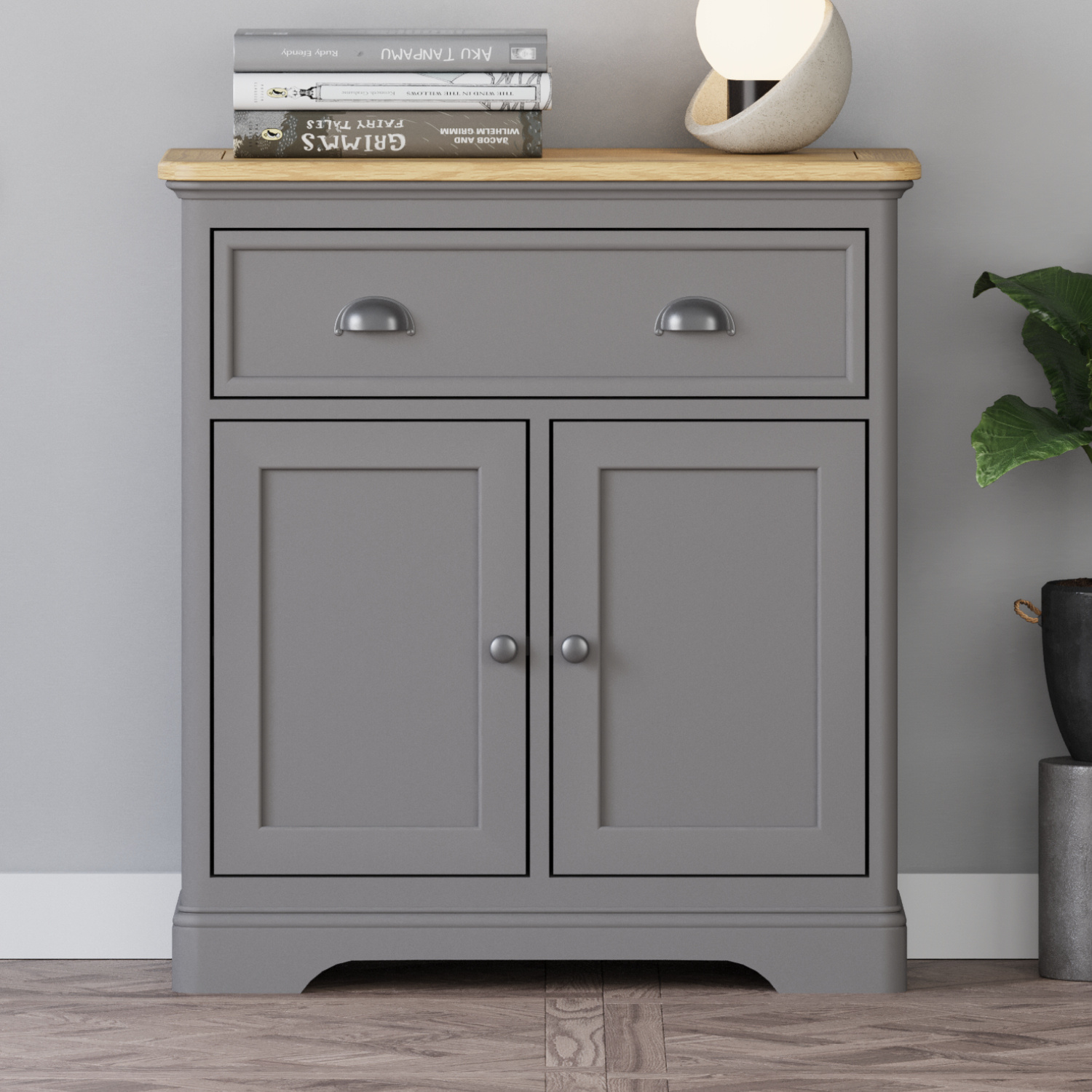 Felton Oak and Light Grey Painted Hallway Sideboard