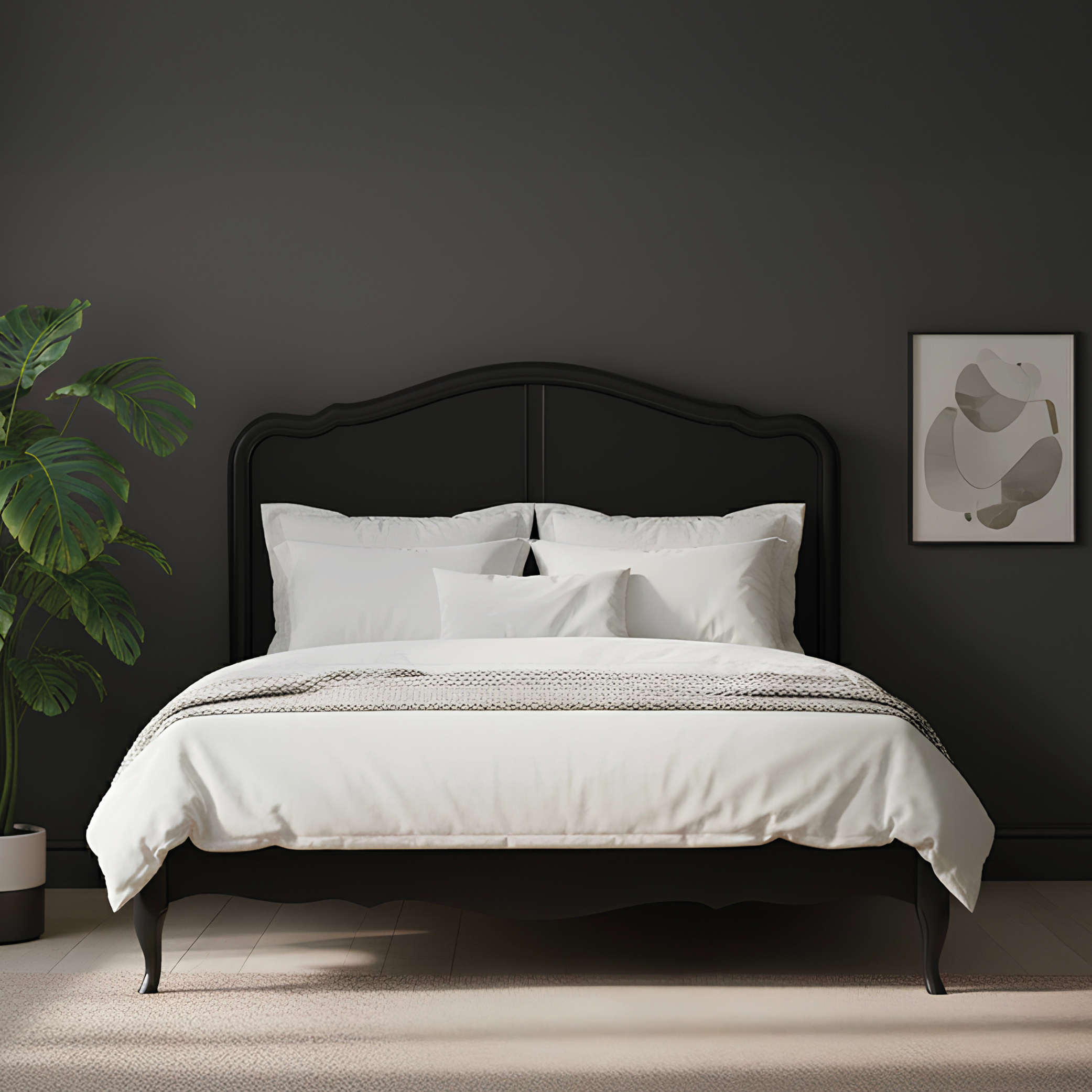 Chateau Noir Oak And Black Painted King Size Bed