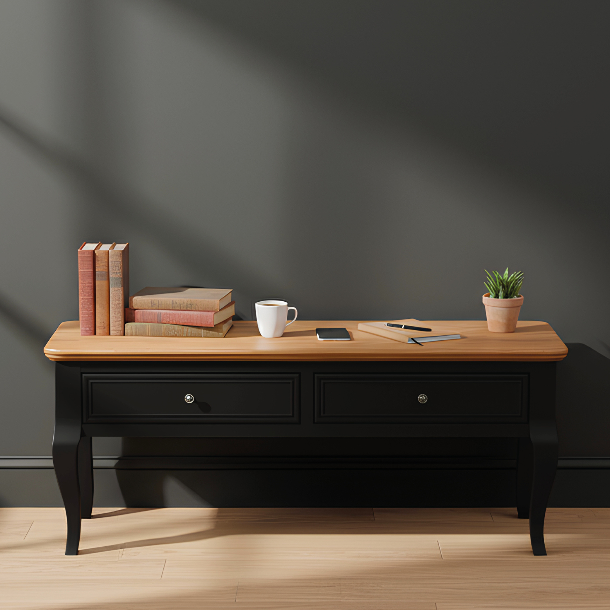 Chateau Noir Oak And Black Painted Coffee Table