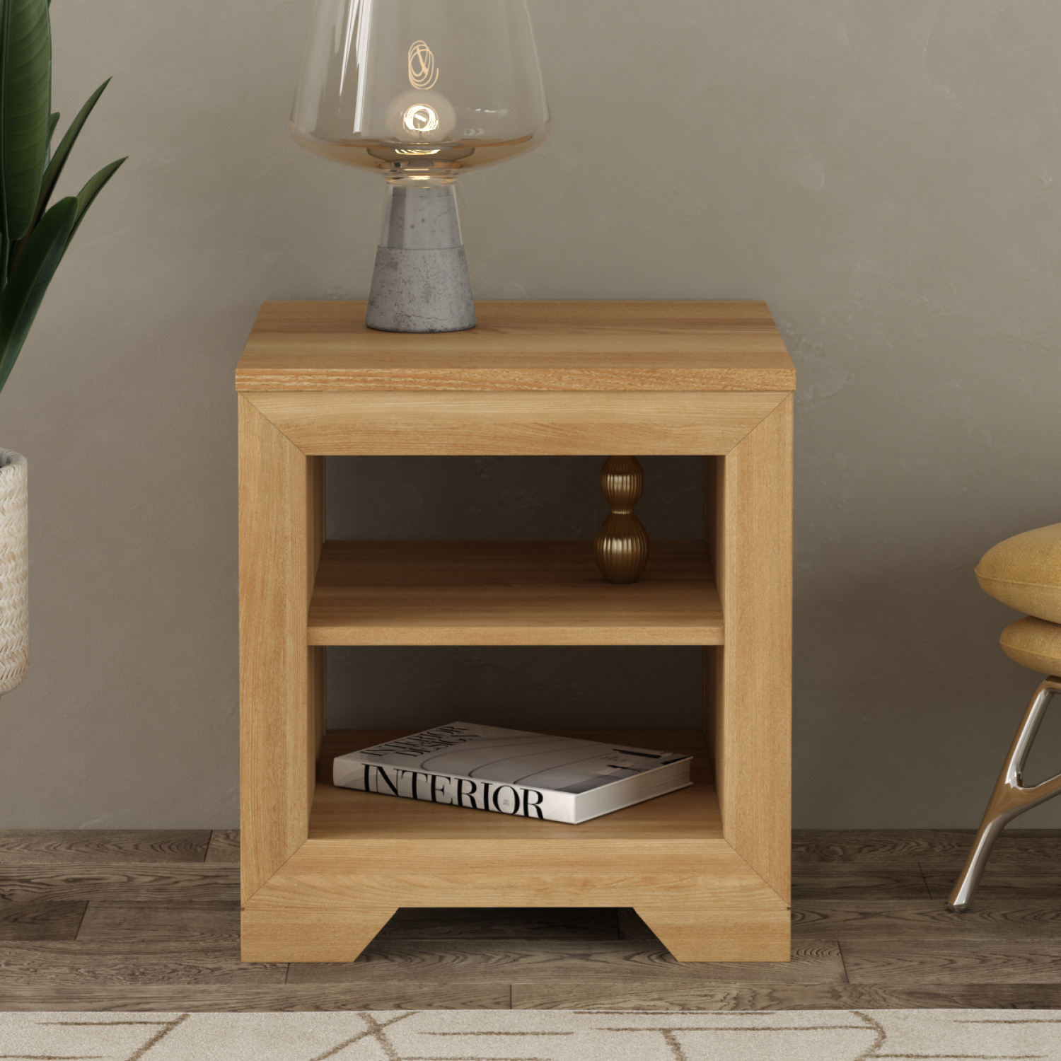 Tilt 100 Solid Oak Lamp Table