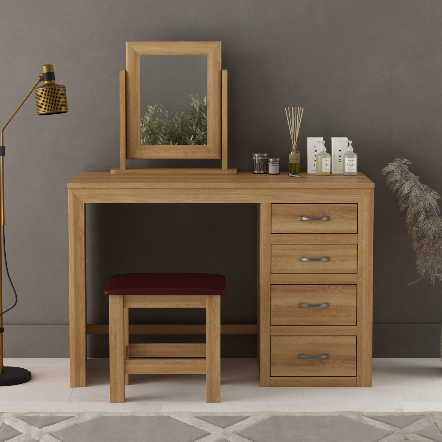 Tilt 100 Solid Oak Dressing Table Set