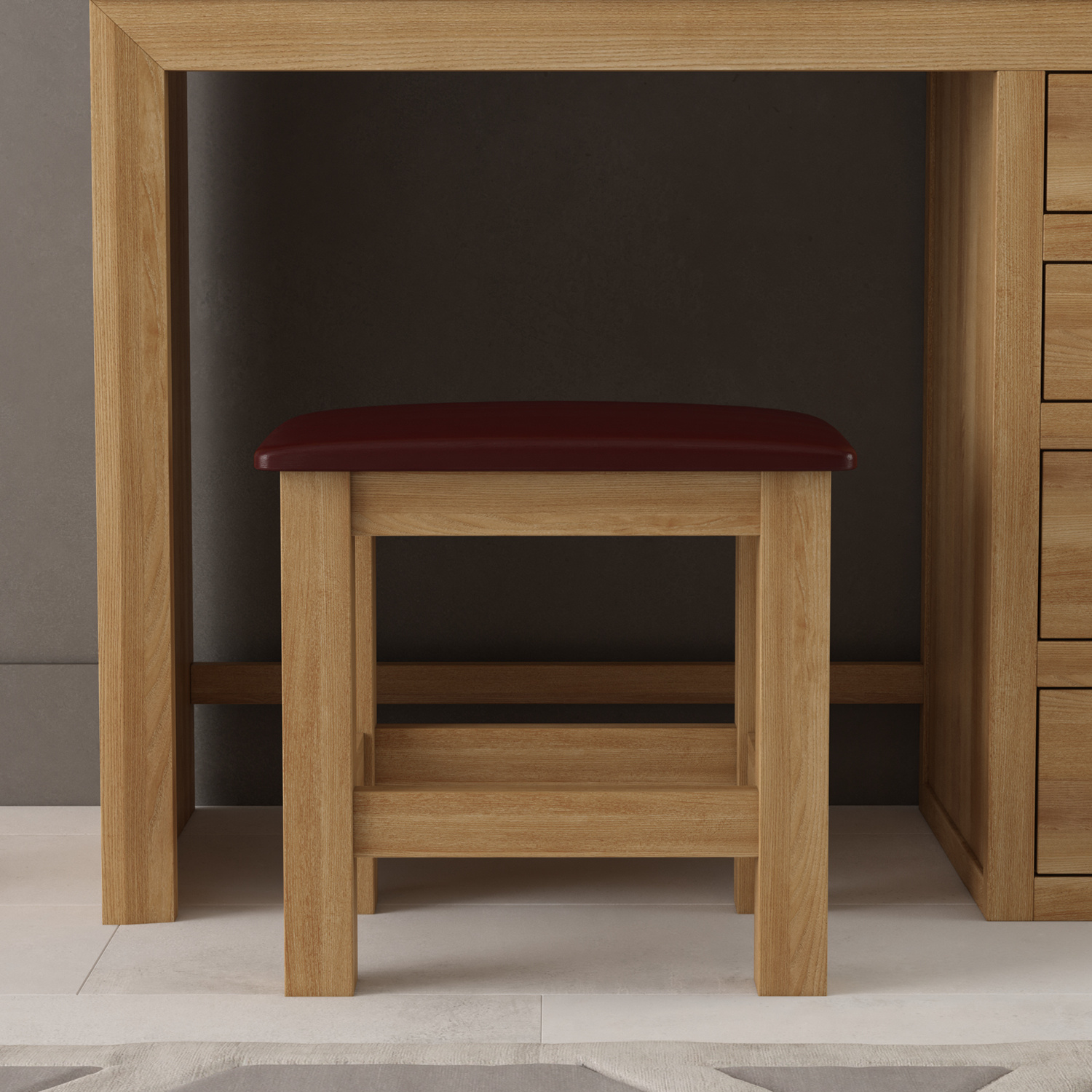 Tilt Solid Oak Dressing Table Stool Tilt Solid Oak Dressing Table Stool