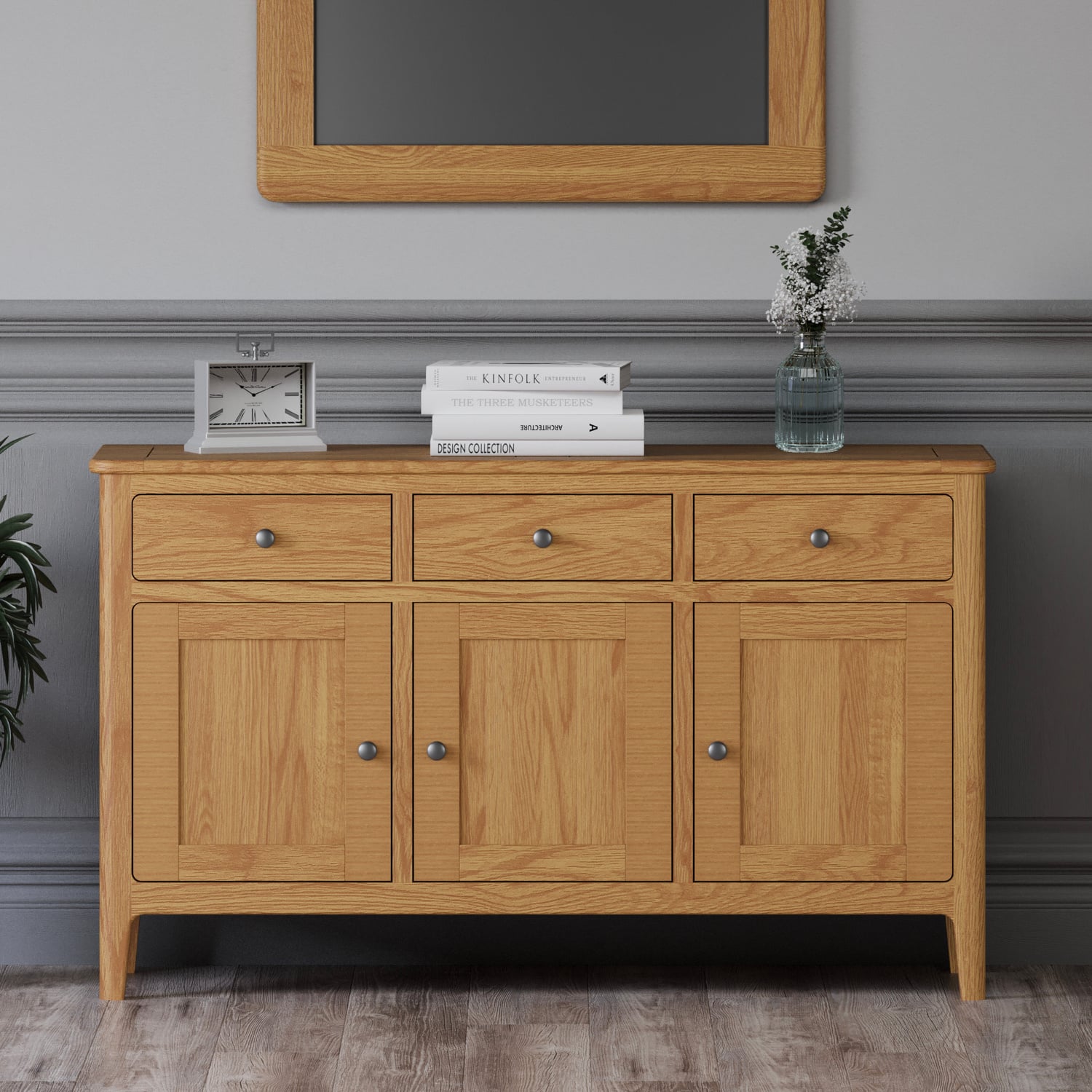 Loxton Solid Oak Large Sideboard