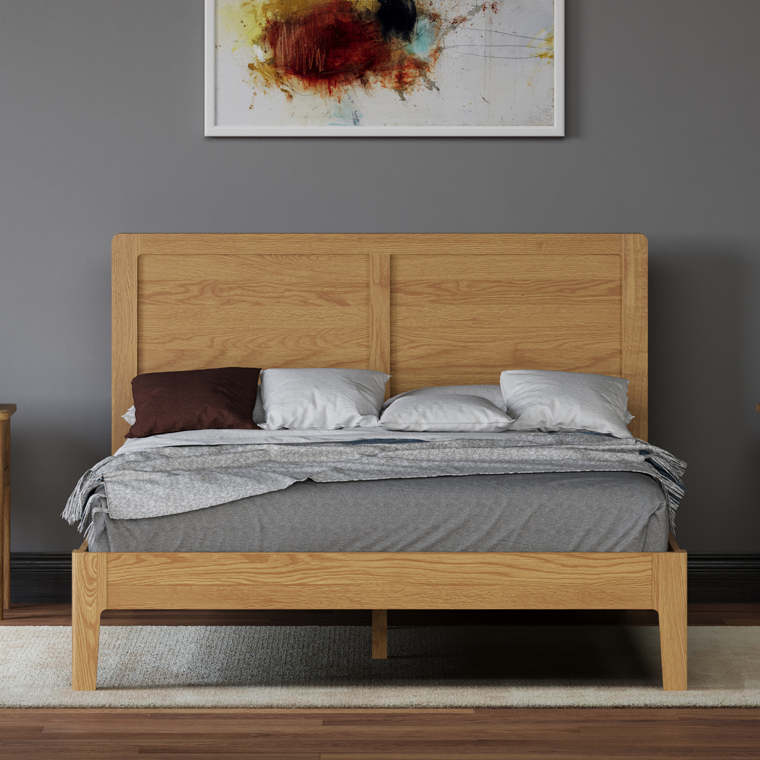 Click to view product details and reviews for Loxton Solid Oak Kingsize Bed. Click to view product details and reviews for Loxton Solid Oak Kingsize Bed.