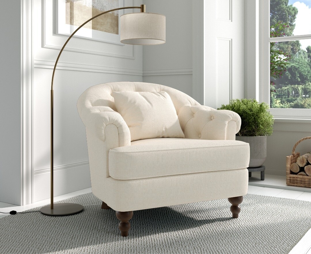 Richmond Ivory Linen Accent Chair