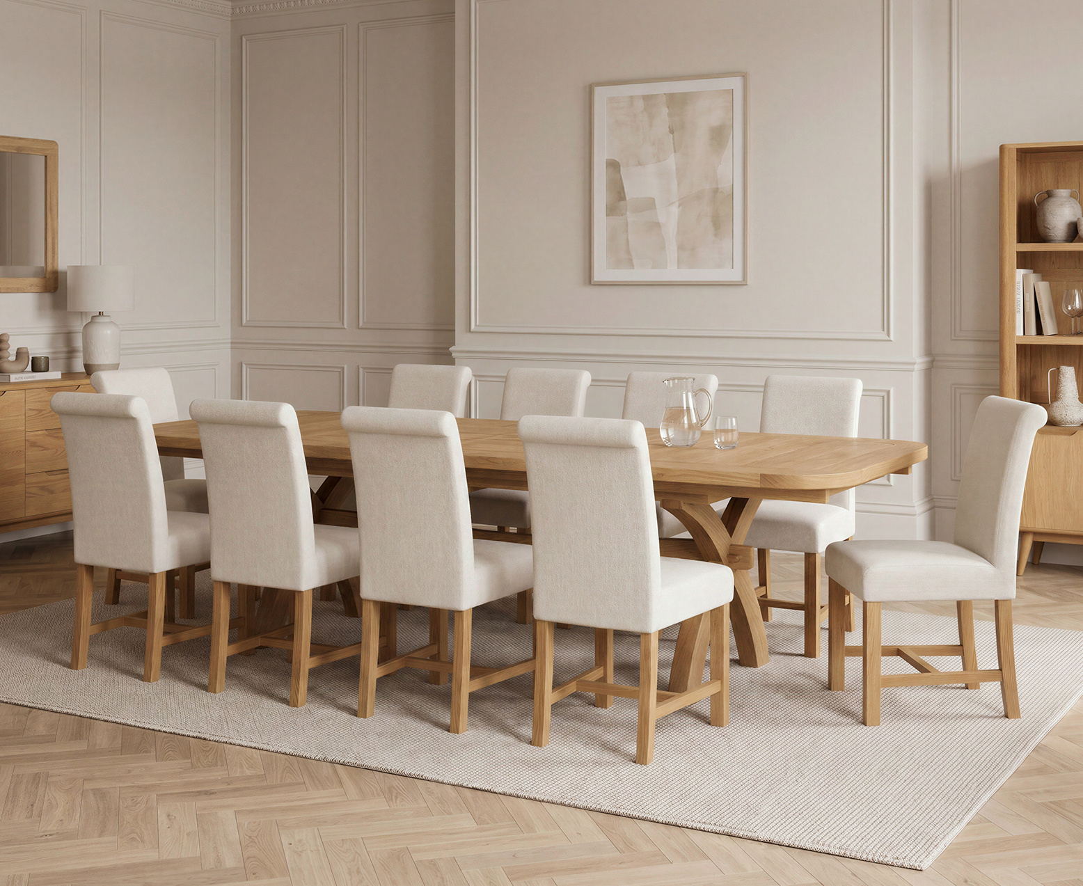 Colby 200cm Oval White Marble Dining Table with 6 Grey Lorenzo Chairs