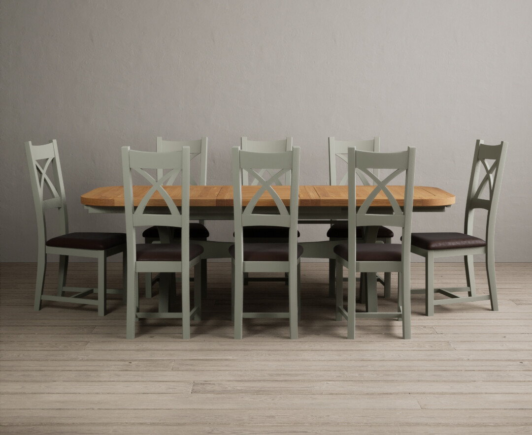 Colby 200cm Oval White Marble Dining Table with 6 Grey Lorenzo Chairs