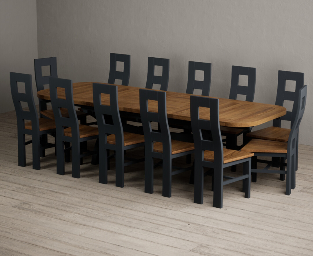 York 150cm Solid Oak Dining Table with 4 Light Grey York Chairs and 2 Oak Benches
