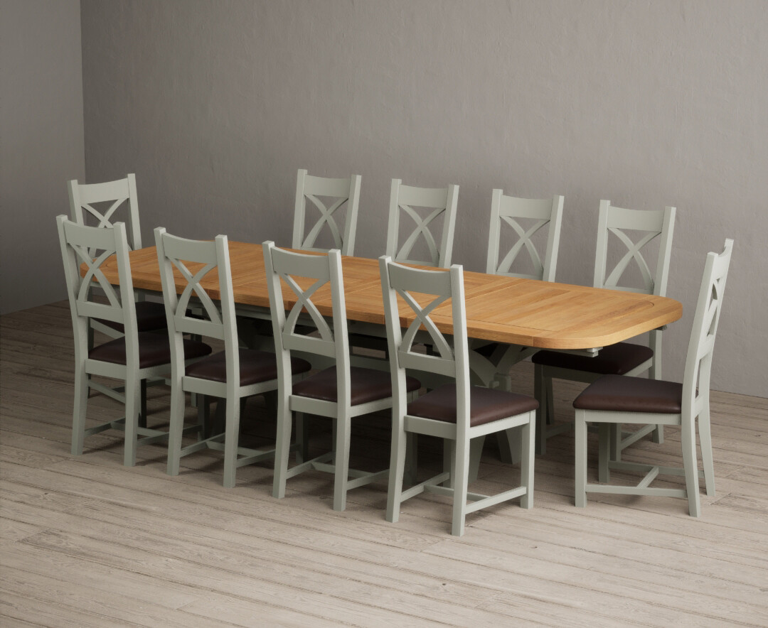 Bernini 110cm Glass Dining Table with 4 Grey Vigo Chairs