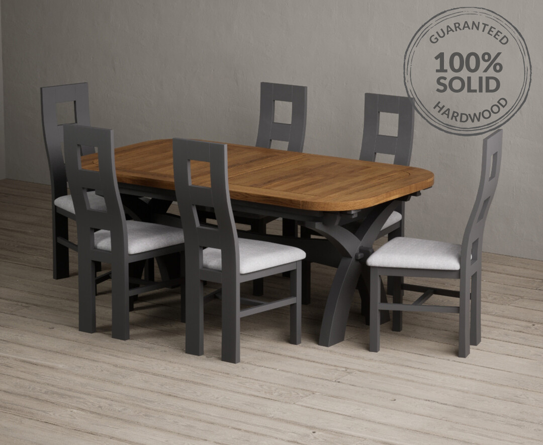 Colby 200cm Oval White Marble Dining Table with 6 Grey Sienna Chairs