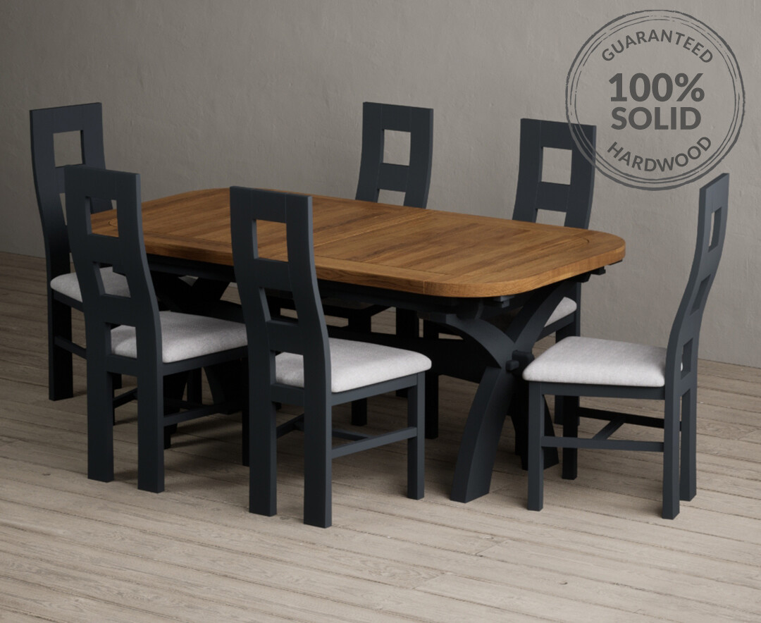Colby 200cm Oval White Marble Dining Table with 6 Grey Sienna Chairs