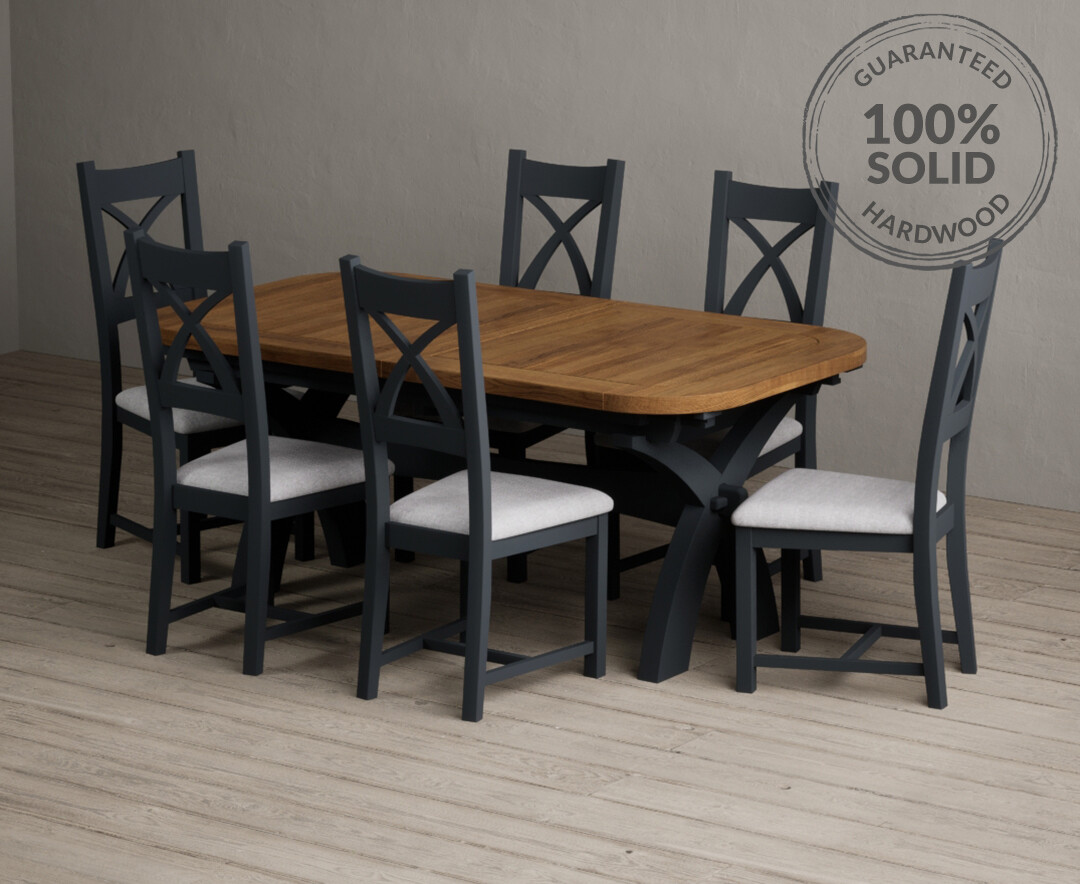 Colby 200cm Oval White Marble Dining Table with 6 Grey Sienna Chairs