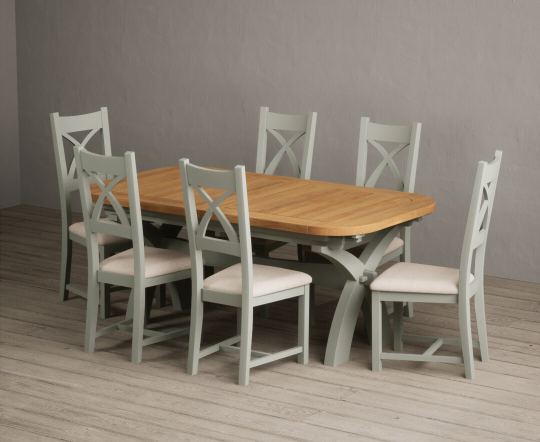 Colby 200cm Oval White Marble Dining Table with 6 Grey Sienna Chairs