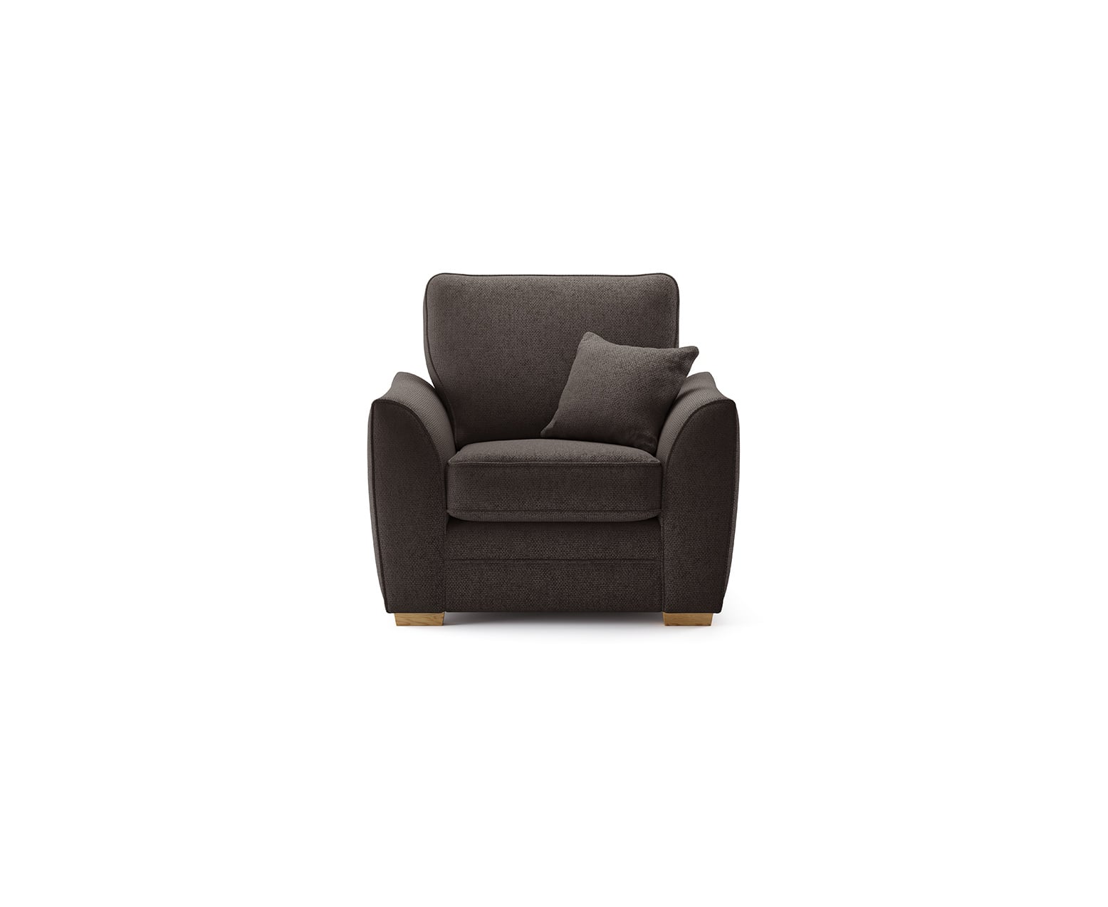 Bella Chocolate Fabric Armchair