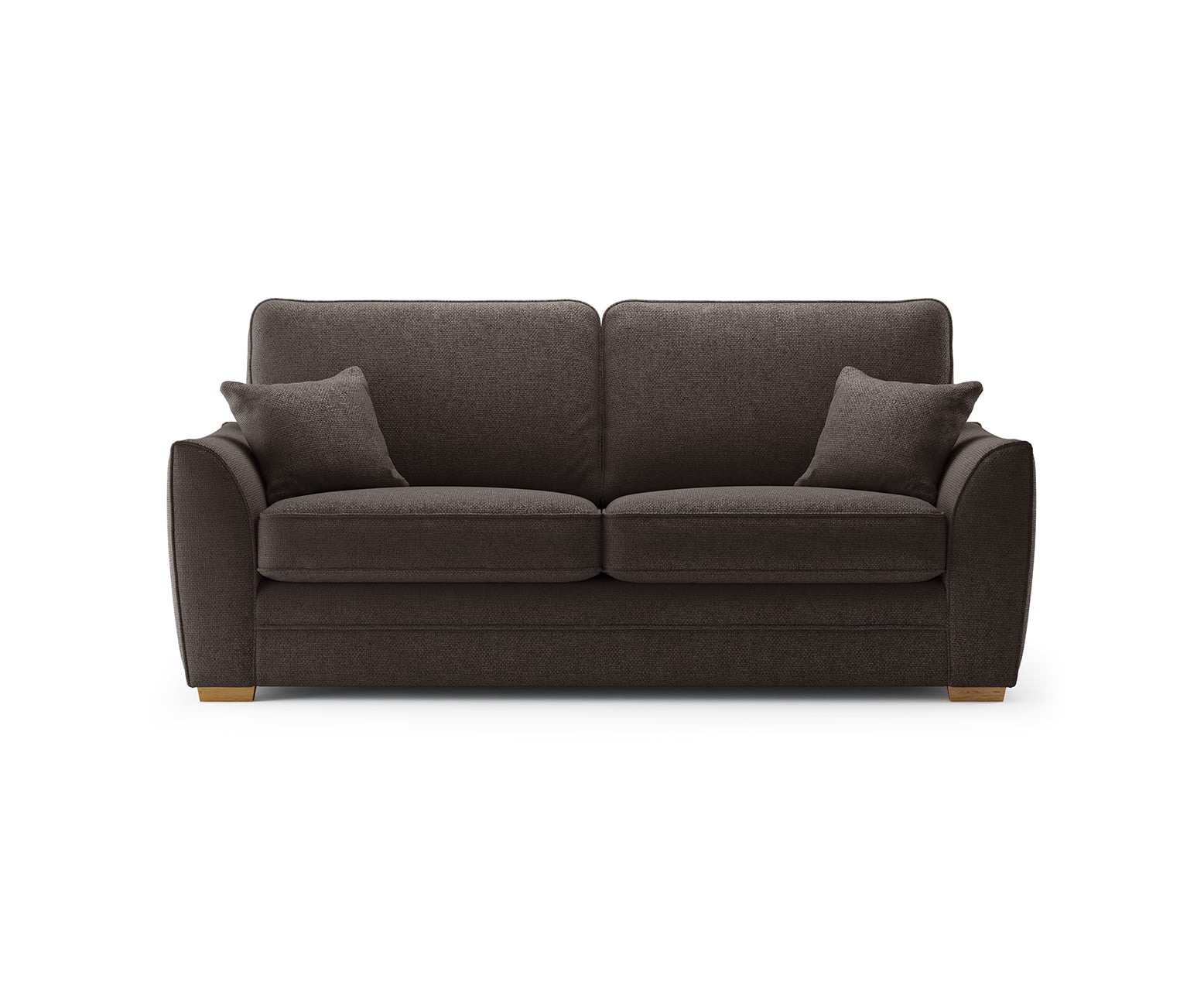 Bella Chocolate Fabric 3 Seater Sofa