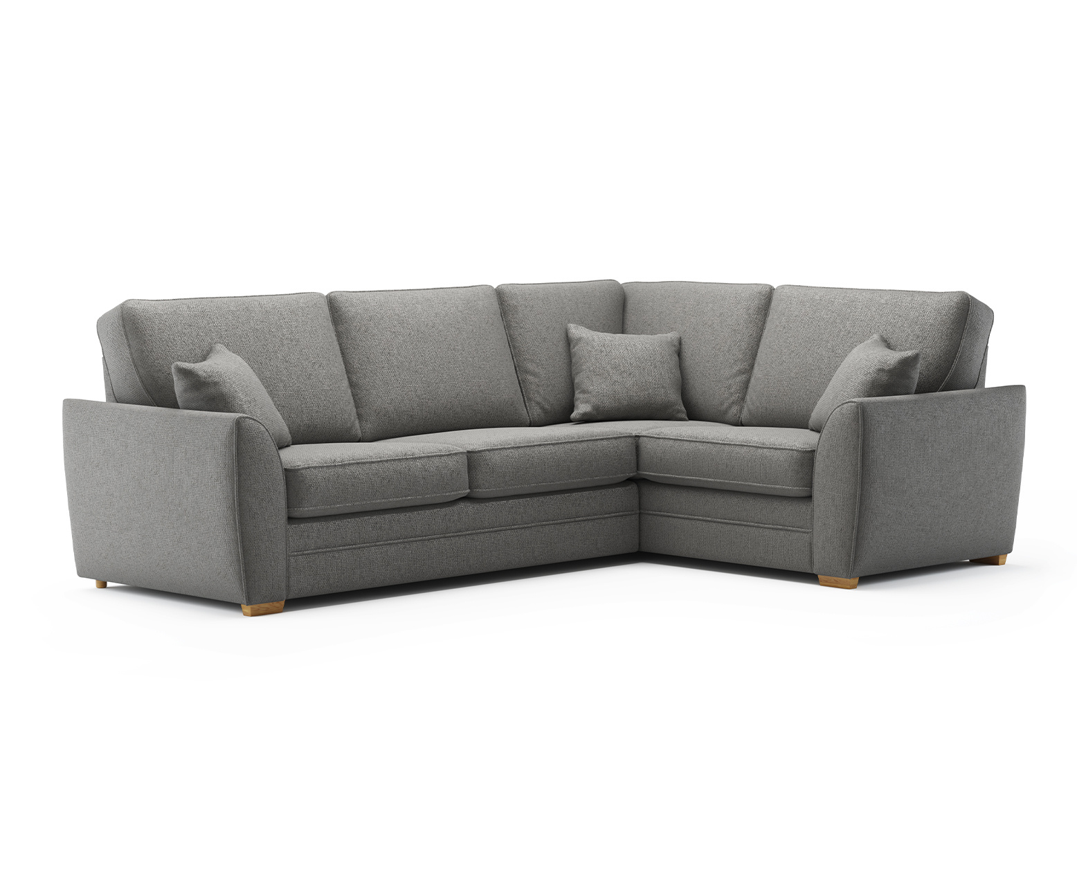 Bella Grey Fabric Large Right Hand Facing Corner Sofa