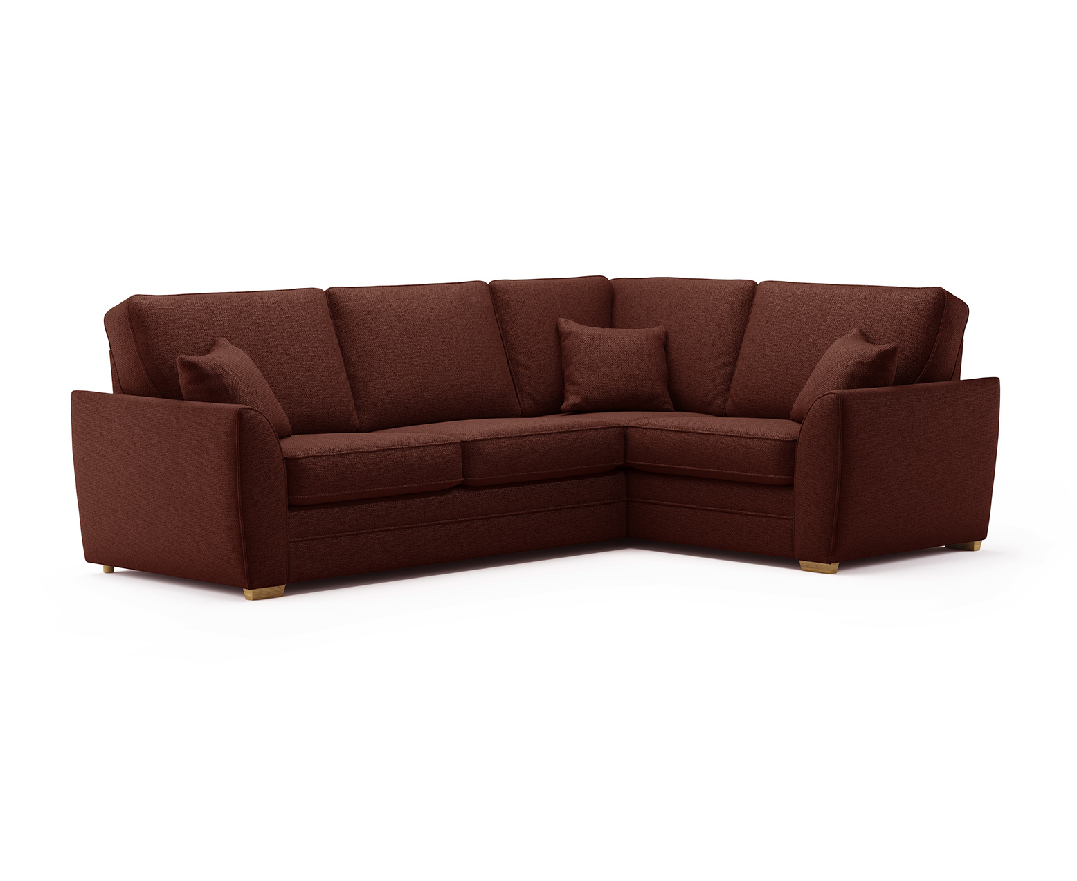 Bella Rustic Fabric Large Right Hand Facing Corner Sofa