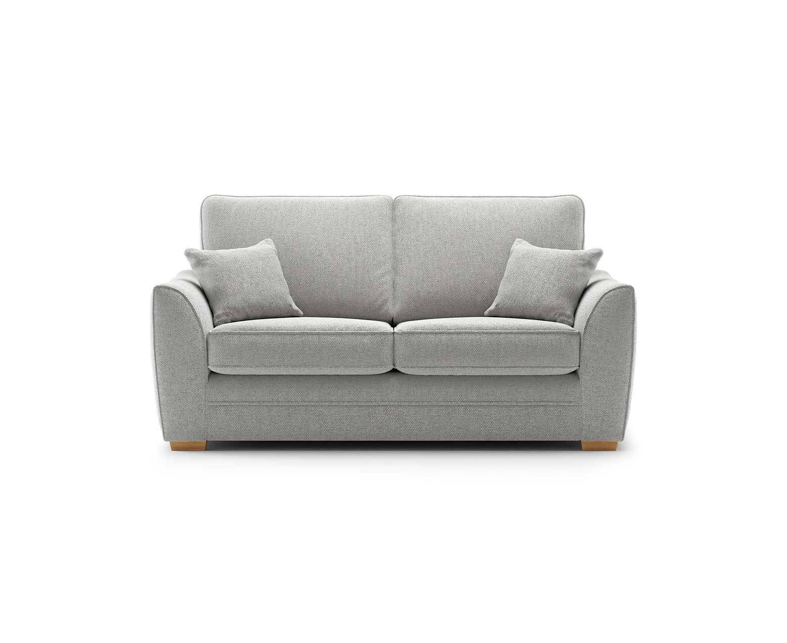 Bella Silver Fabric 2 Seater Sofa