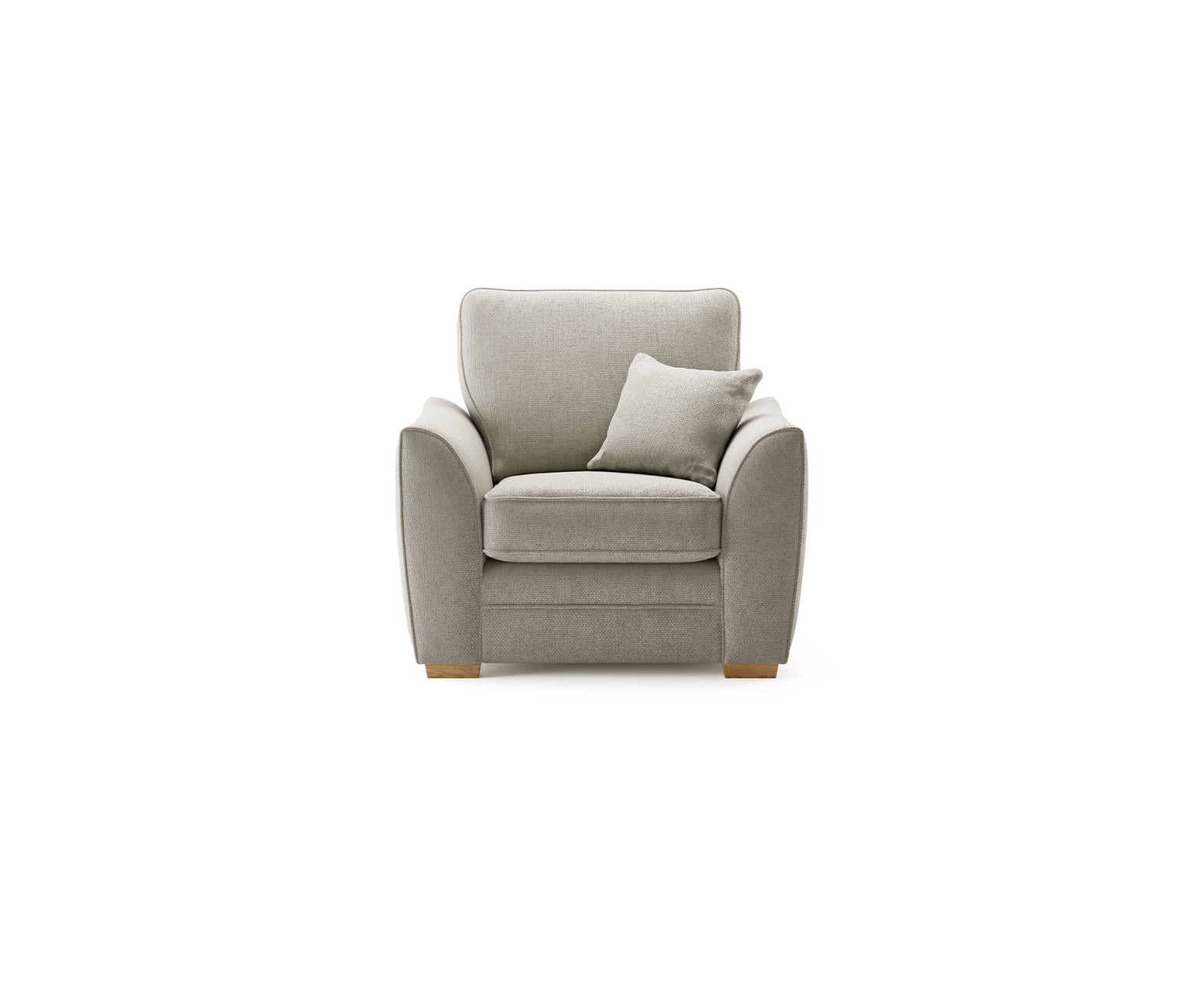 Bella Stone Fabric Armchair