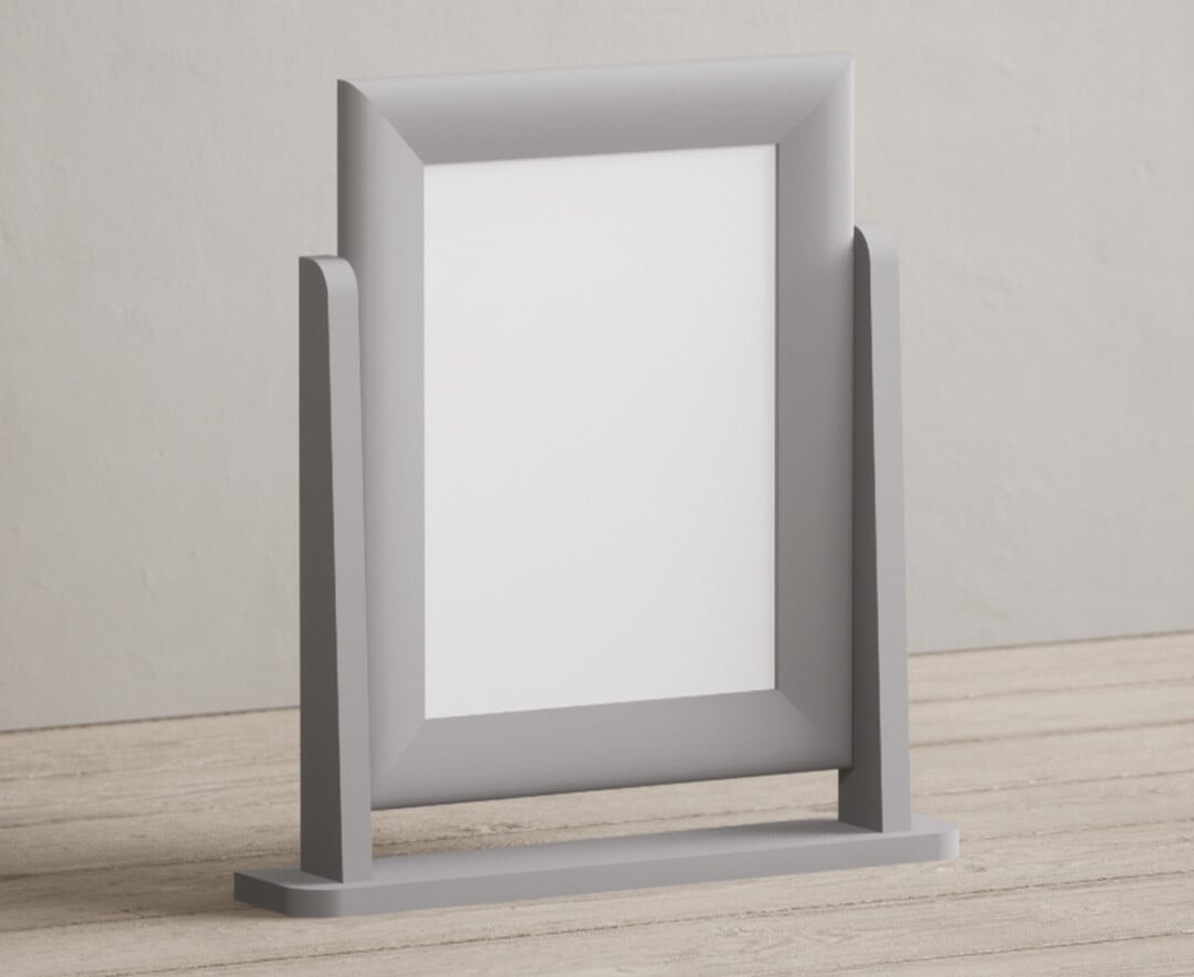 Light grey painted Dressing Table Mirror | Oak&More