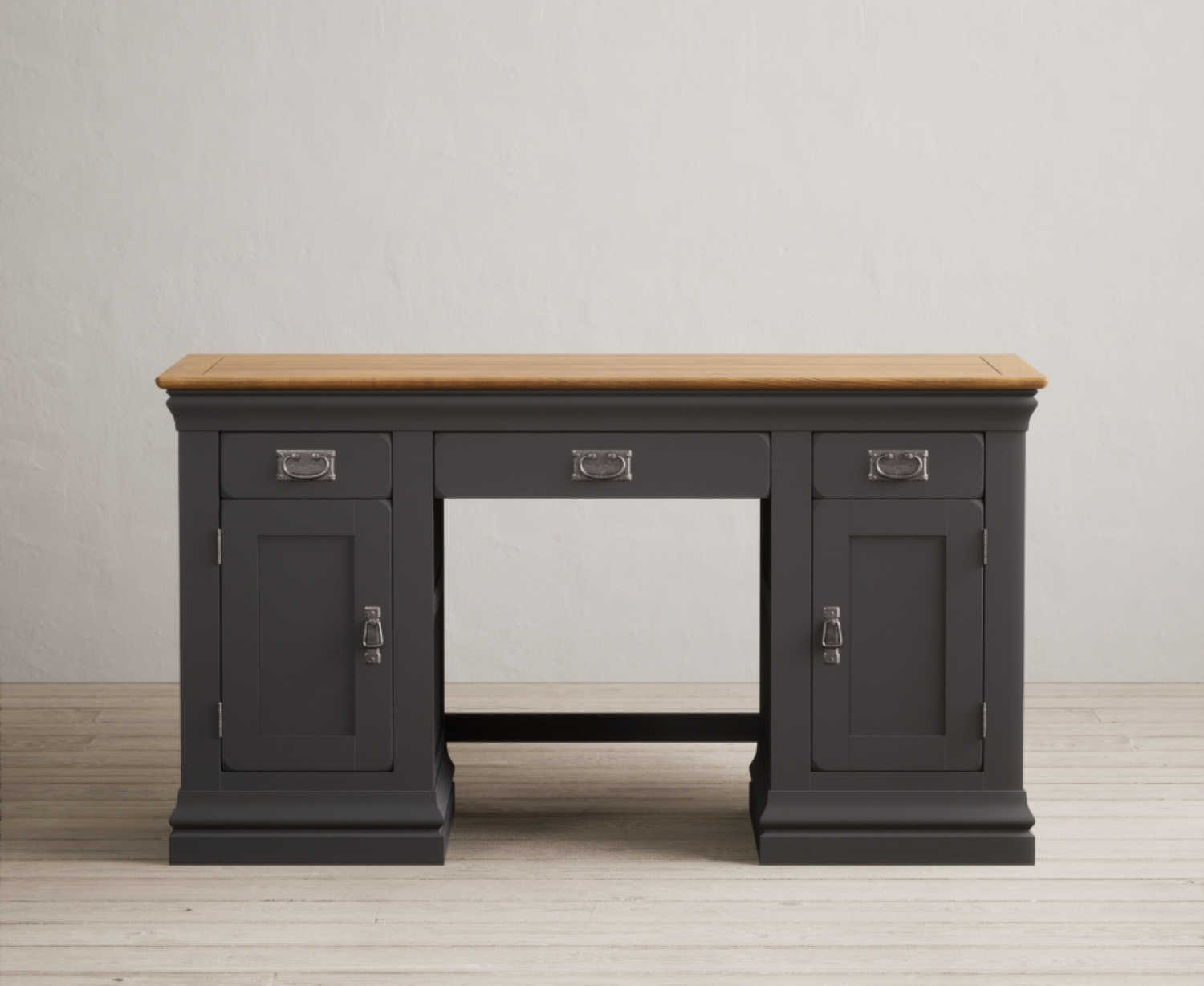 Charwood Oak And Charcoal Painted Desk