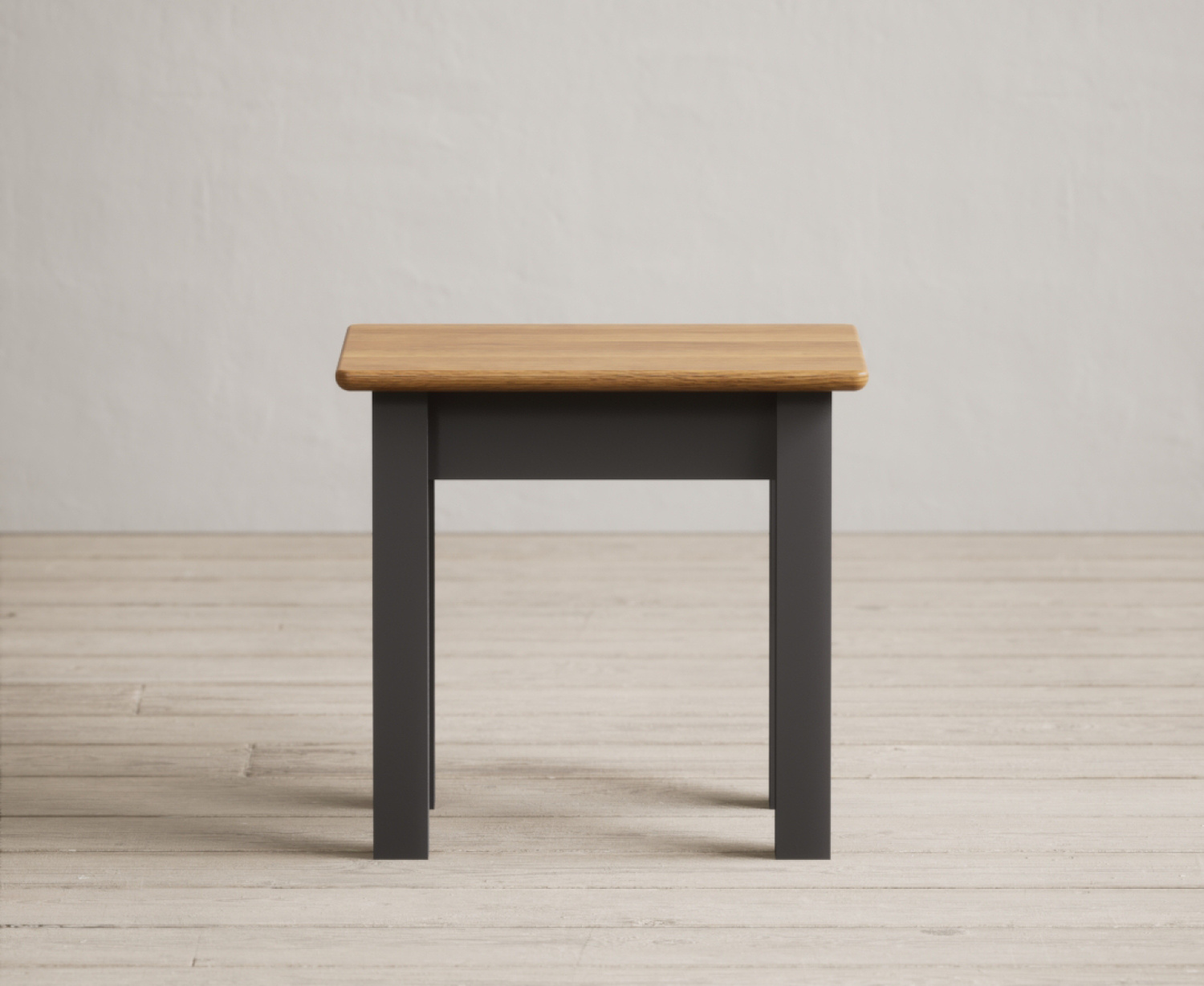 Charwood Oak And Charcoal Painted Dressing Table Stool