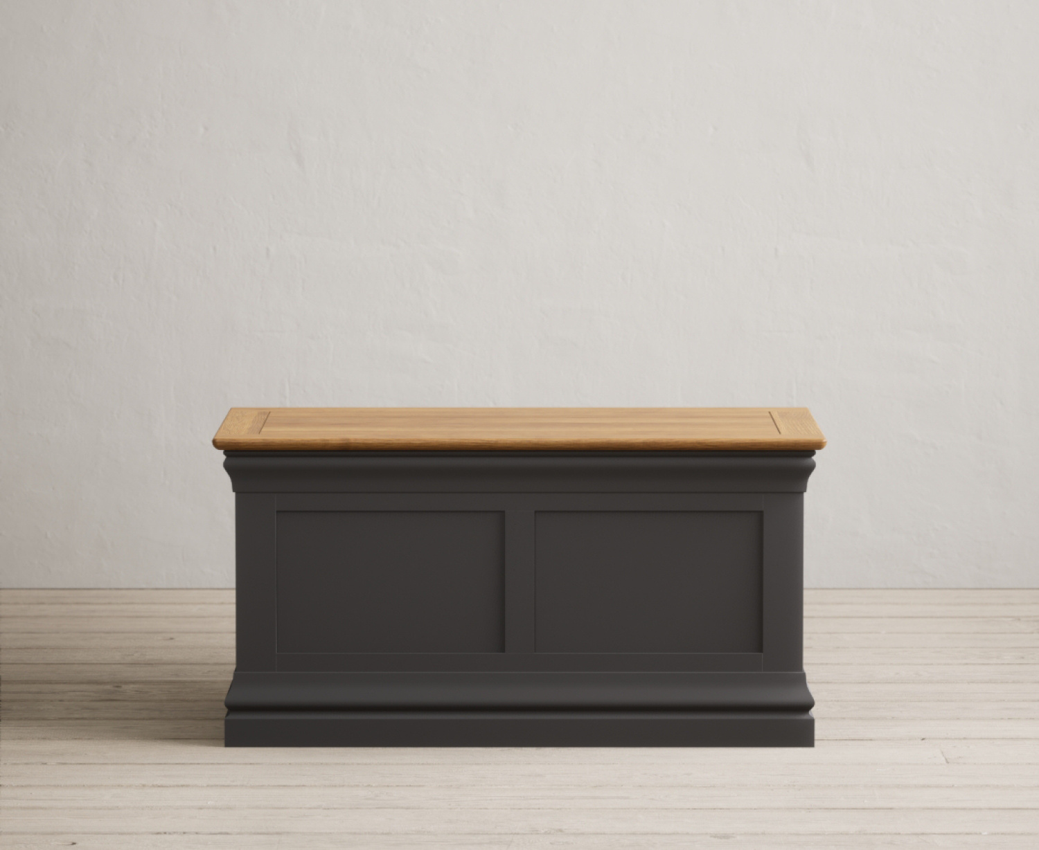 Charwood Oak And Charcoal Painted Blanket Box