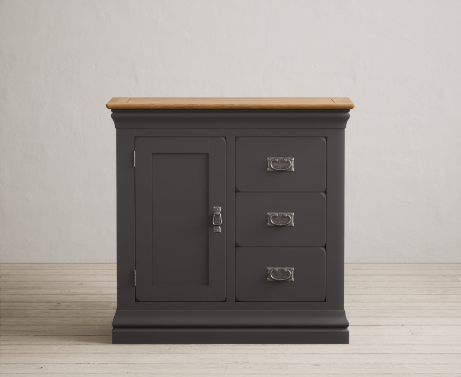 Charwood Oak And Charcoal Painted Hallway Sideboard