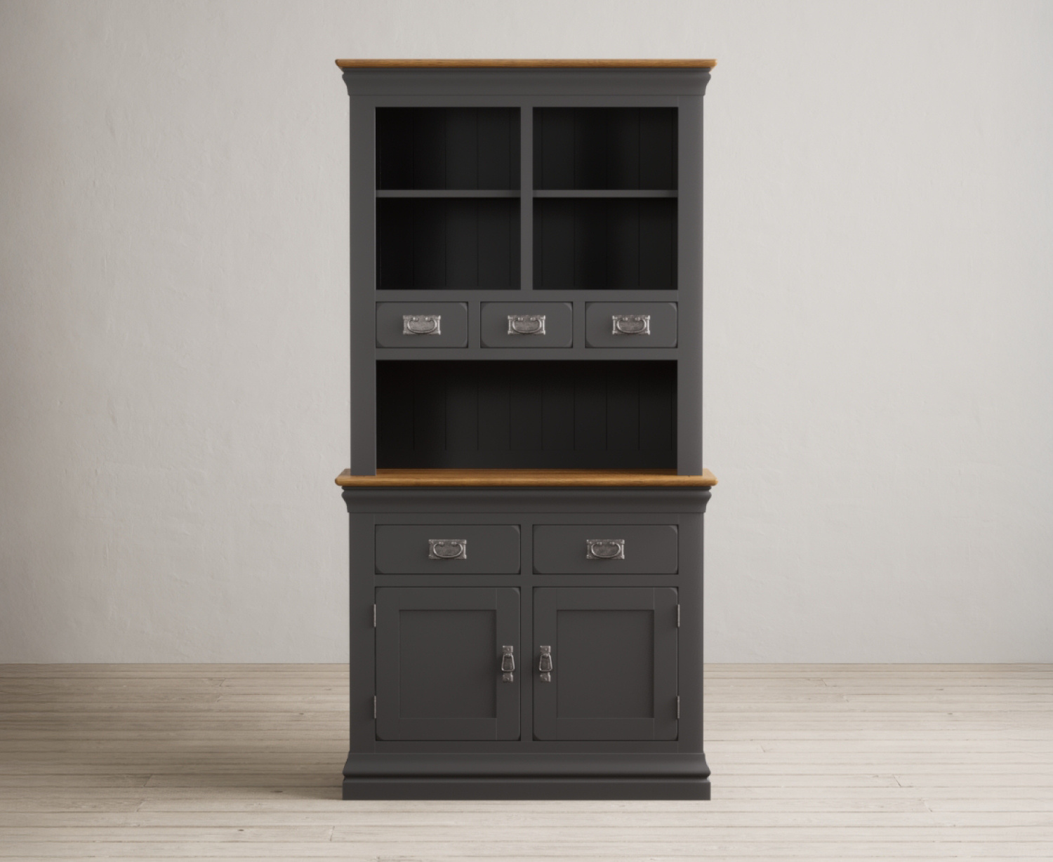 Charwood Oak and Charcoal Painted Small Dresser