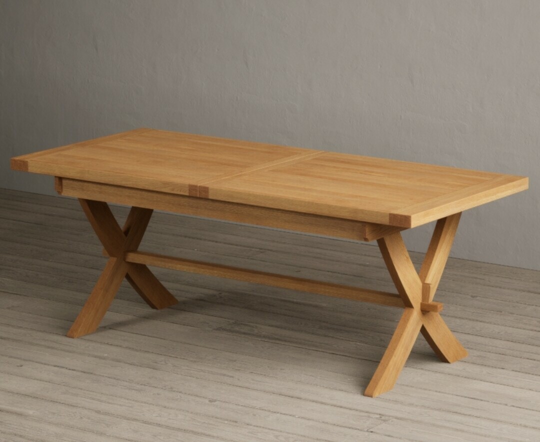 Extending Buckley 200cm Solid Oak Dining Table