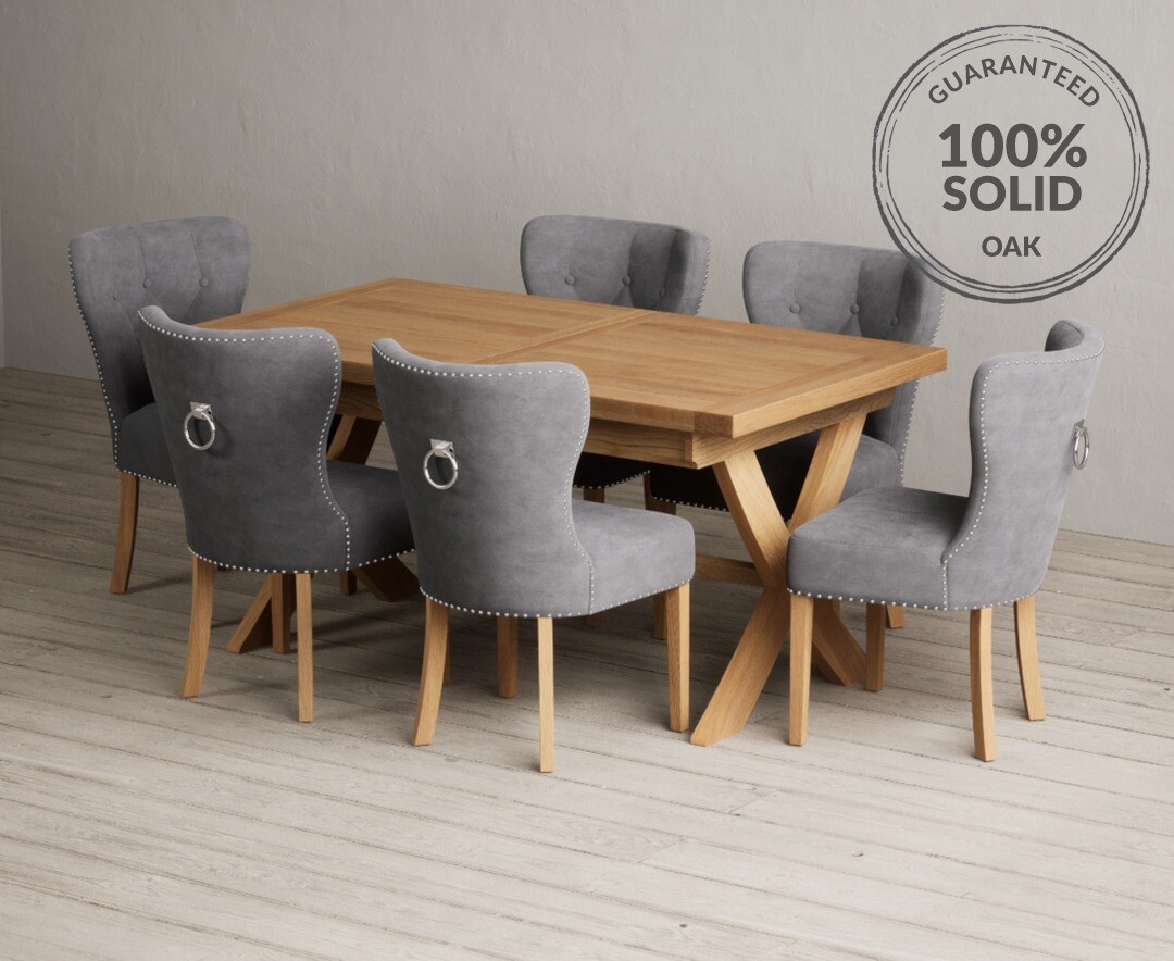 Colby 200cm Oval White Marble Dining Table with 6 Grey Sienna Chairs