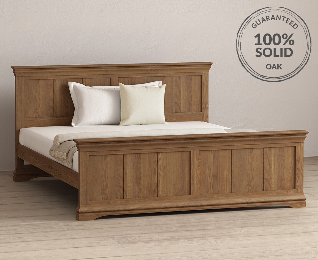 Burford Rustic Solid Oak Bed