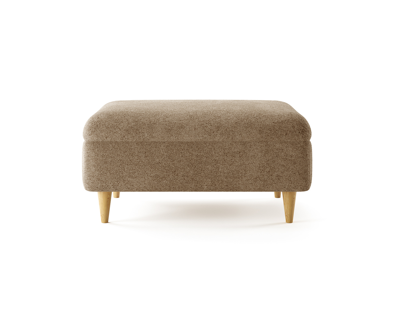 Capri Caramel Boucle Fabric Footstool