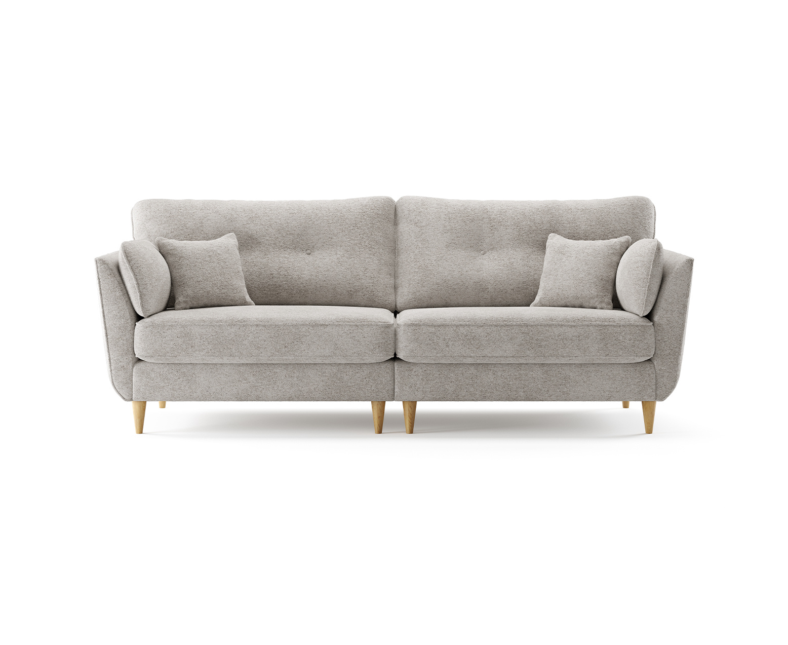 Capri Cloud Boucle Fabric 4 Seater Sofa